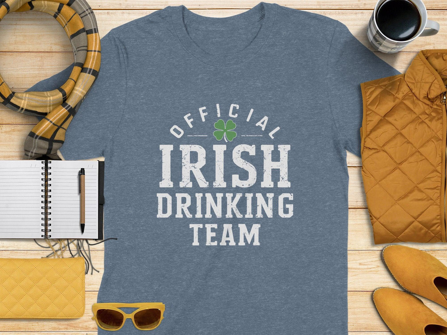 Official Irish Drinking Team Graphic Logo T-shirt - Celtic Ancestry Gifts