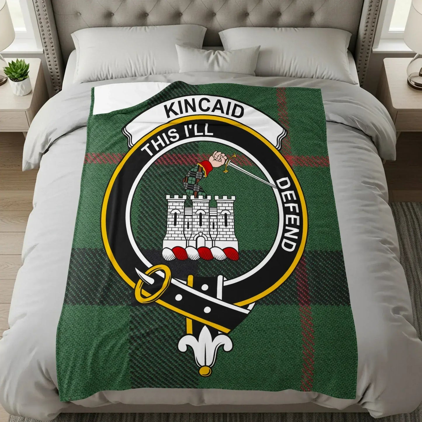 Kincaid This I'll Defend Crest Tartan Blanket product