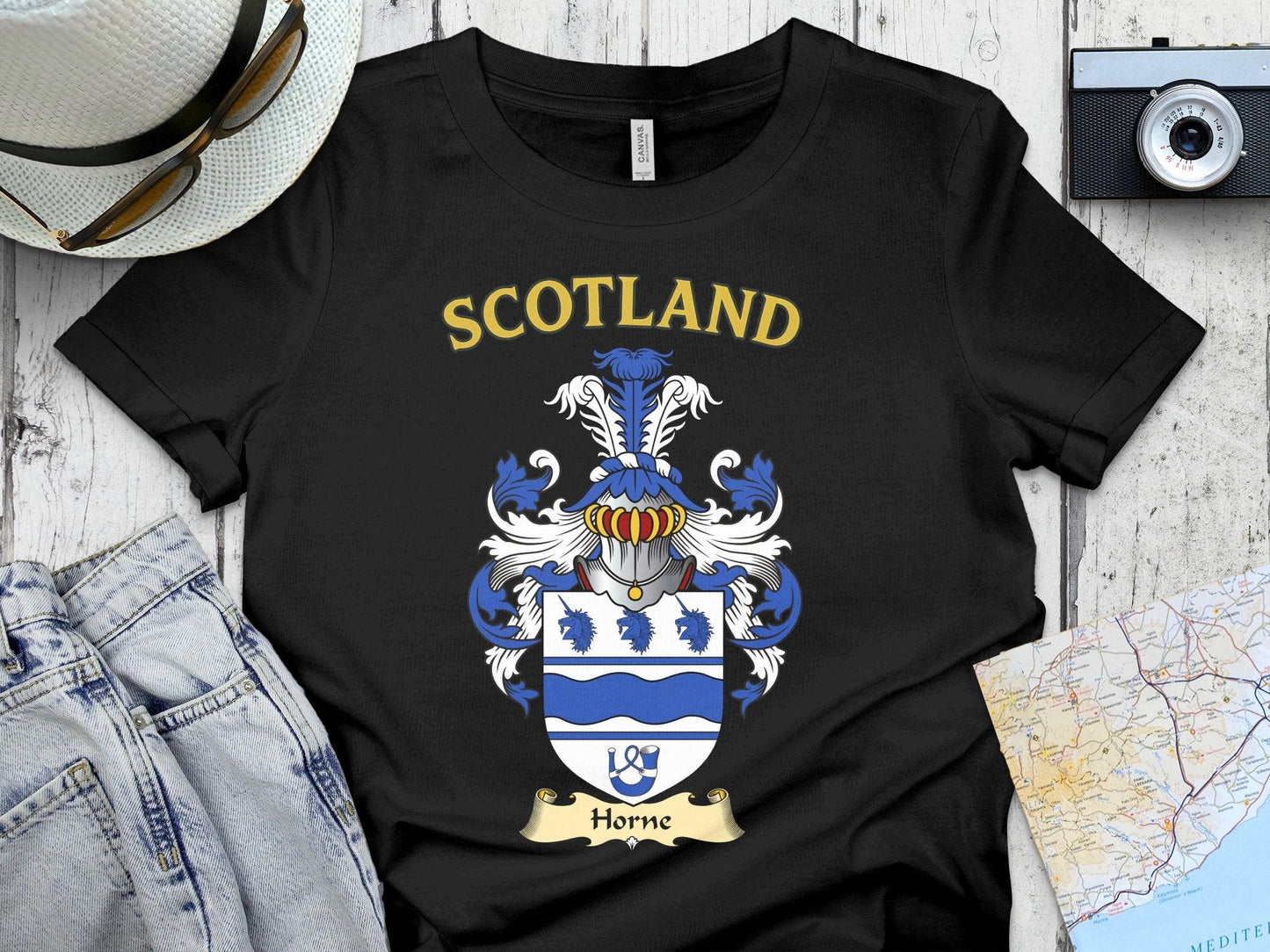 Scotland Horne Crest Design Custom Graphic T-Shirt product type