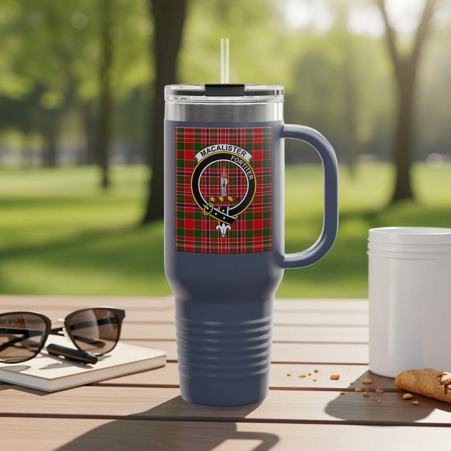 Macalister Tartan Patterned Travel Mug product