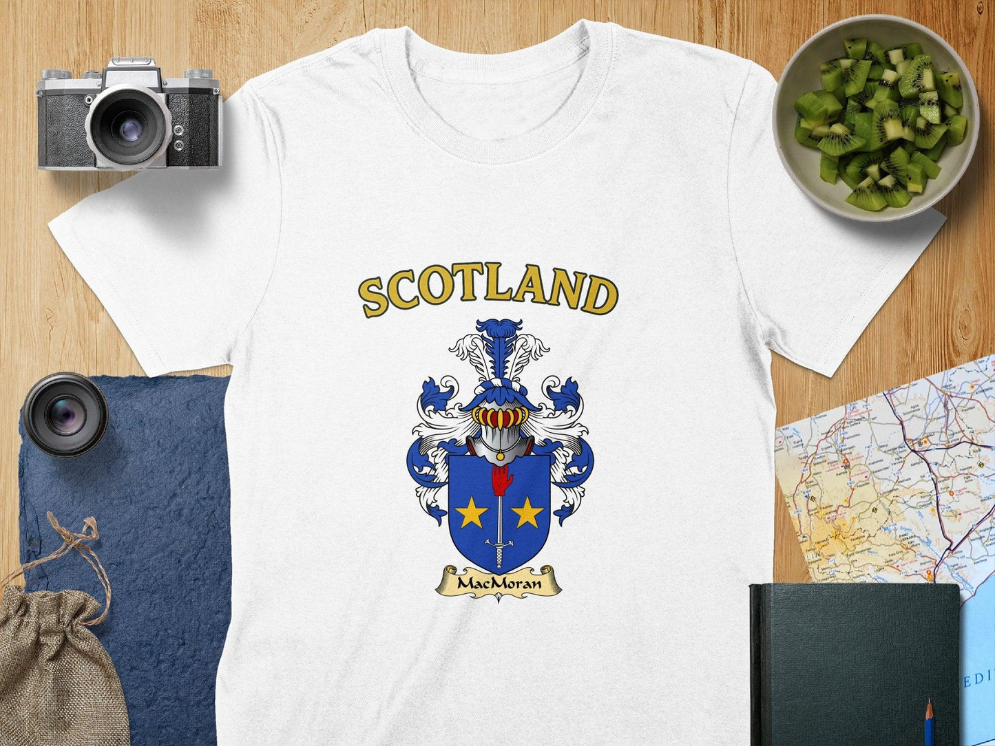 MacMoran Clan Family Crest Scotland T-Shirt - Celtic Ancestry Gifts