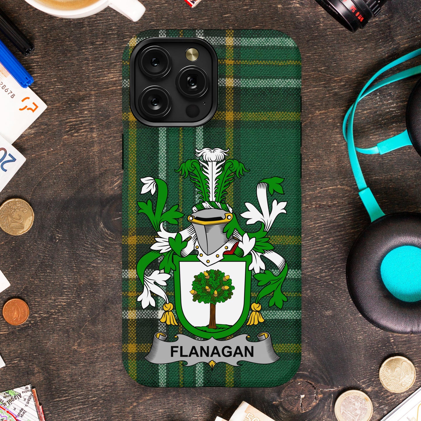 Personalized Flanagan Family Crest Phone Case product