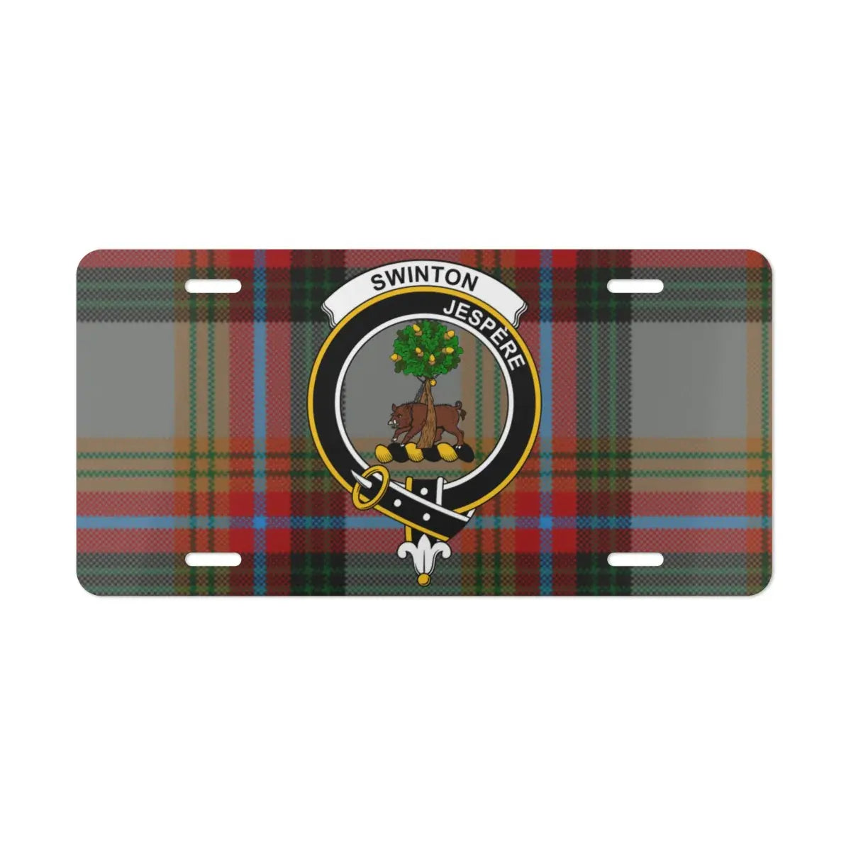 Custom Swinton Jespere Scottish Pattern License Plate product