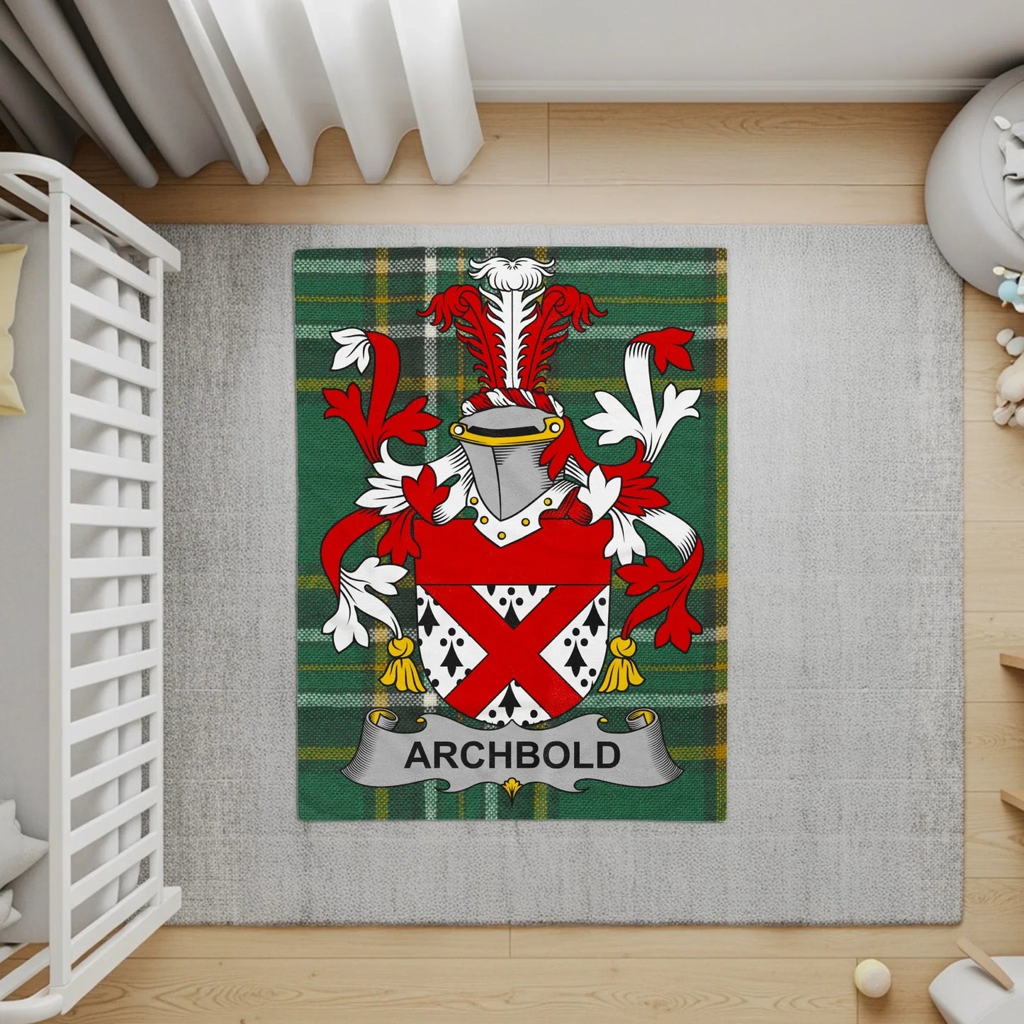 Custom Crest Green Plaid Archbold Area Rug product