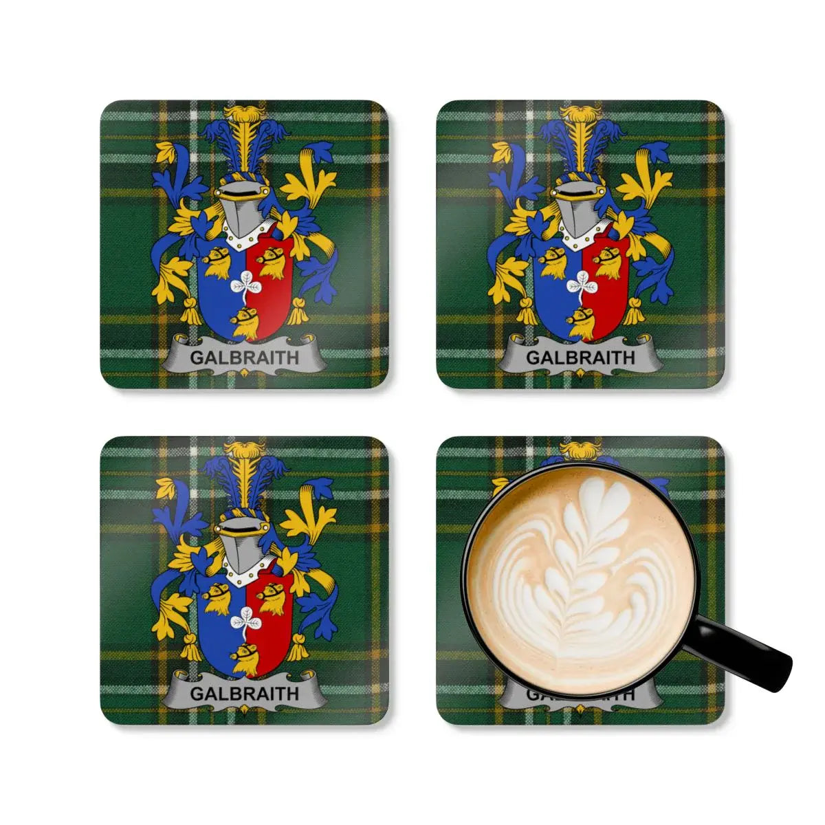 Galbraith Family Crest Tartan Coasters Set product type