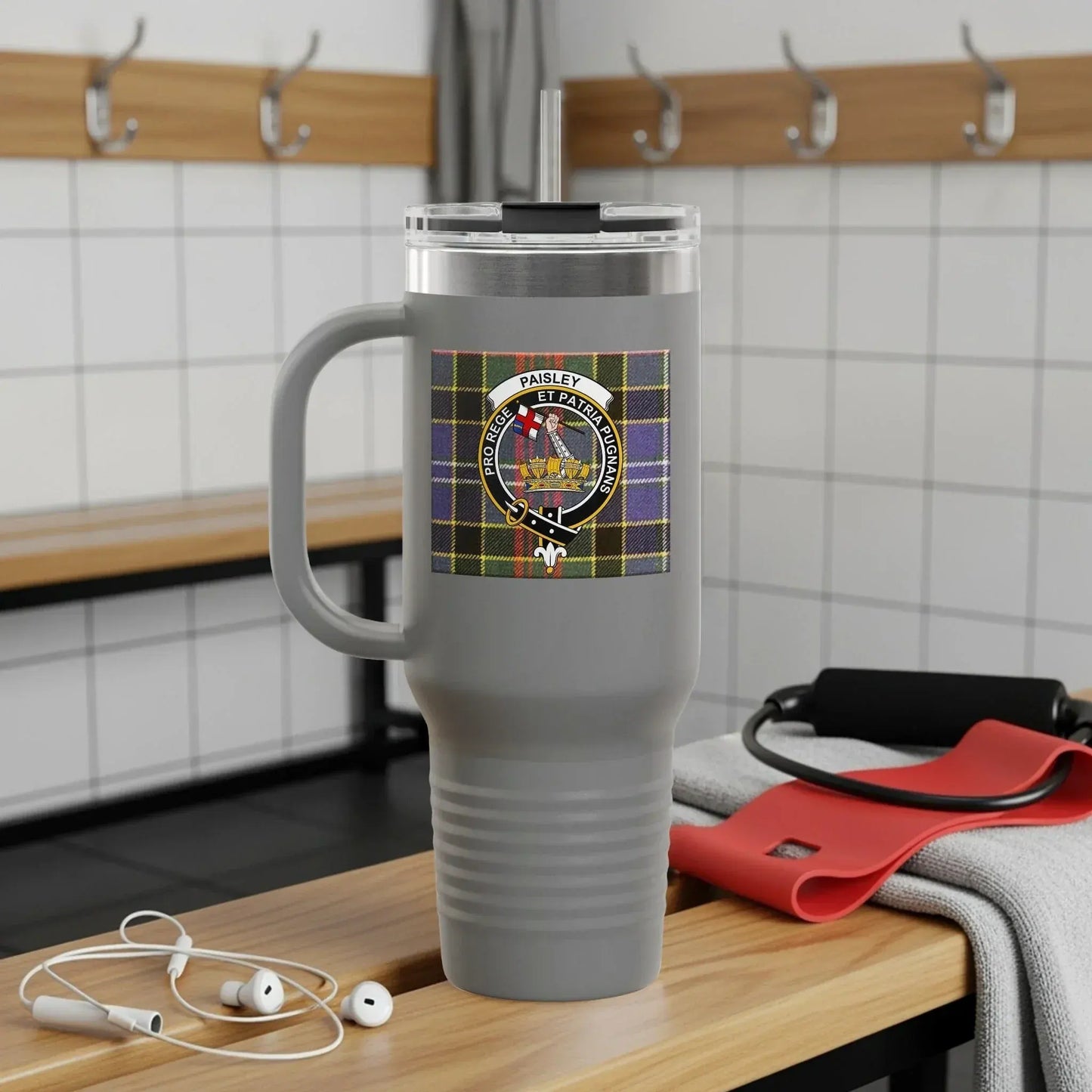 Paisley Weather Tartan Insulated Travel Mug product