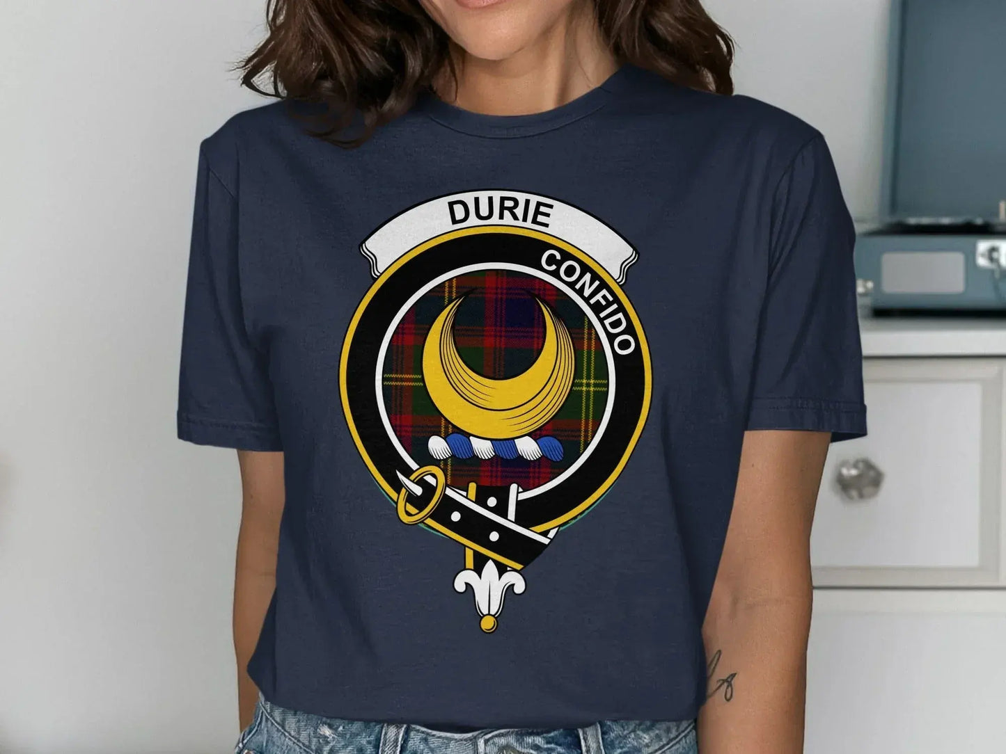 Clan Durie Family Crest Graphic Print T-Shirt product