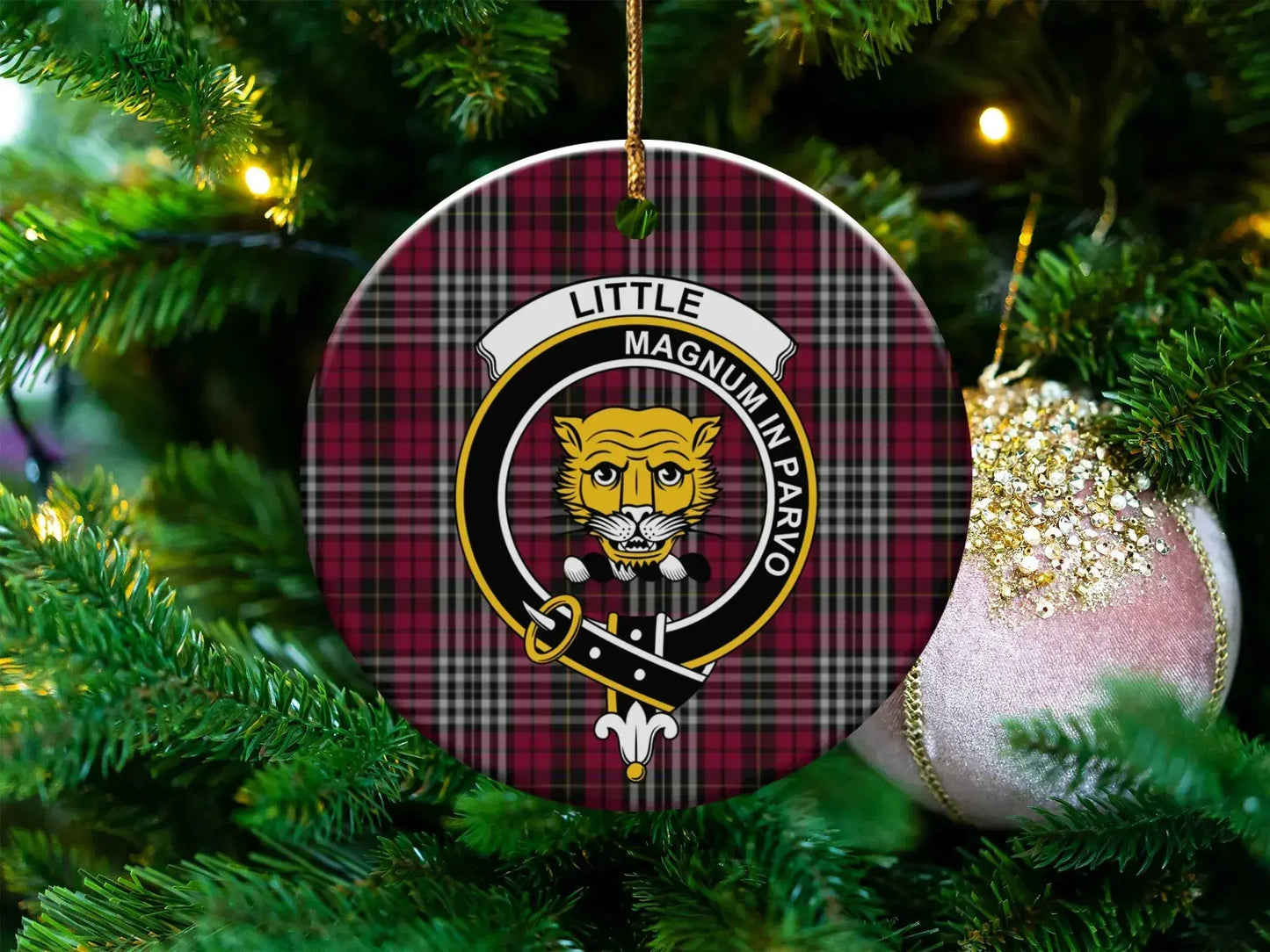 Personalized Tartan Hanging Ornament Christmas product