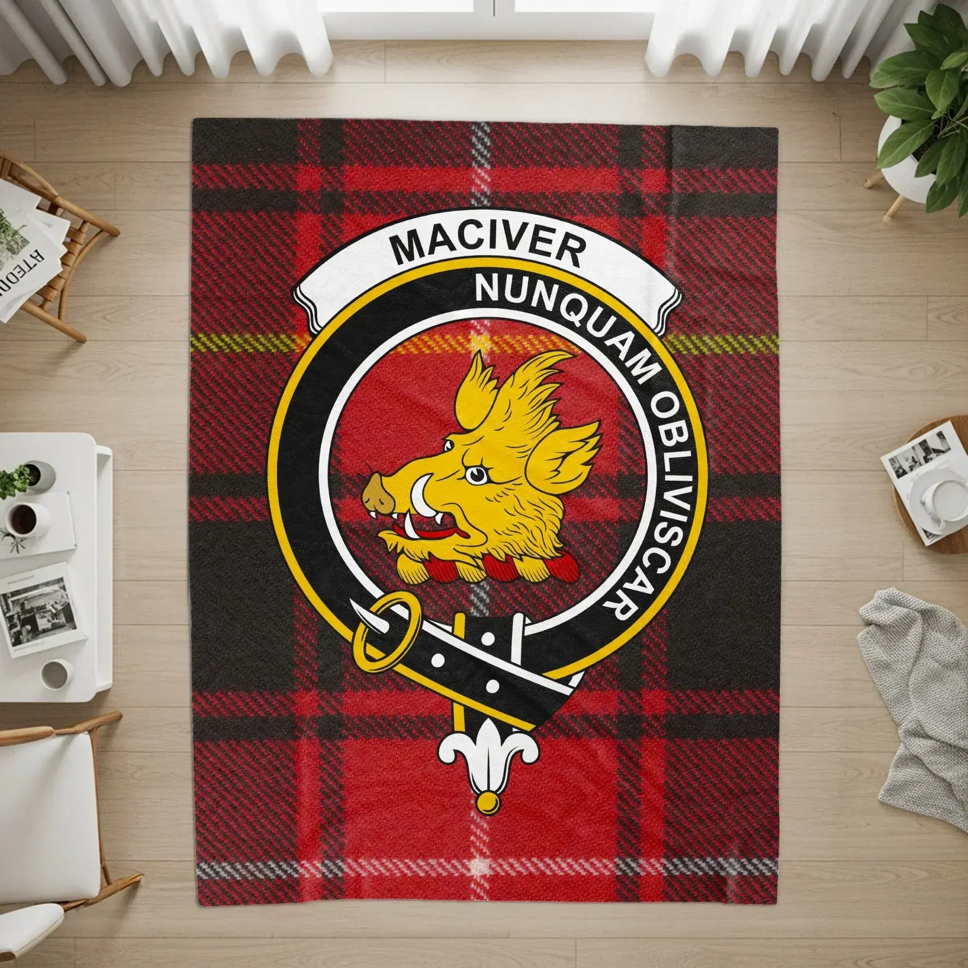 MacIver Clan Tartan Scottish Rug product
