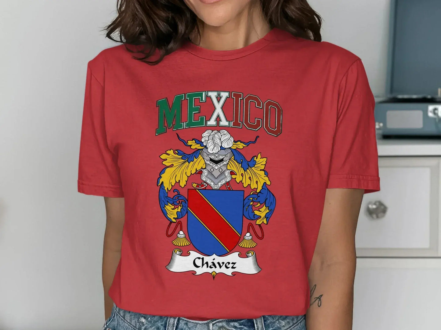 Mexico Chavez Coat of Arms Family Crest T-shirt product