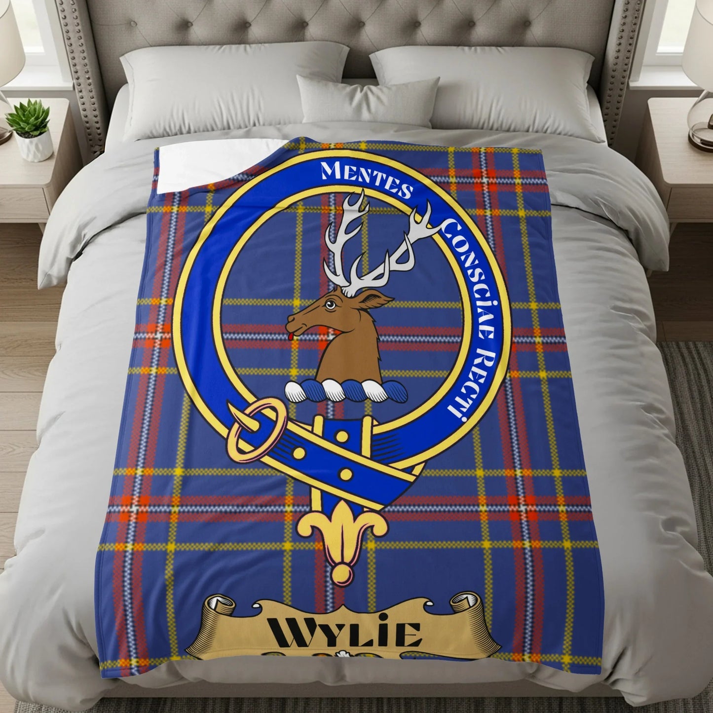 Wylie Clan Crest Scottish Tartan Plaid Bedding product