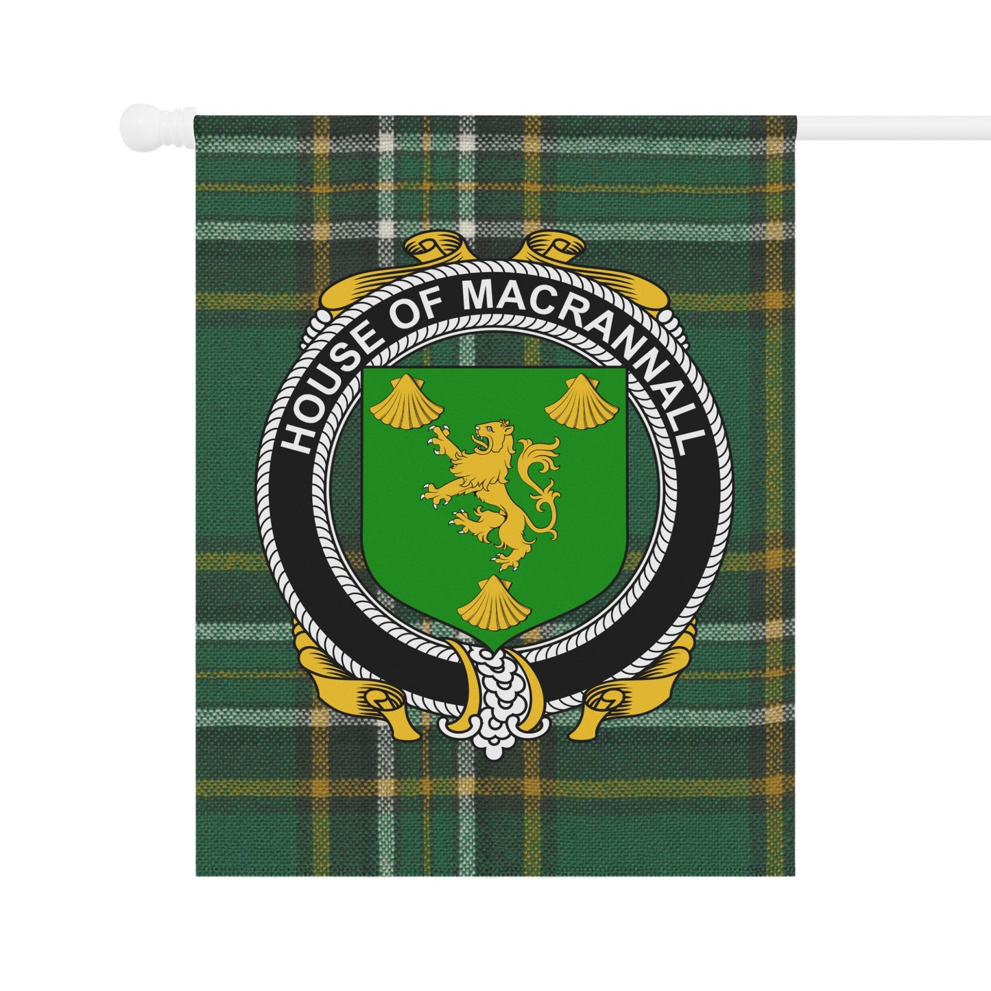 House of MacRannall Tartan Personalized Flag
