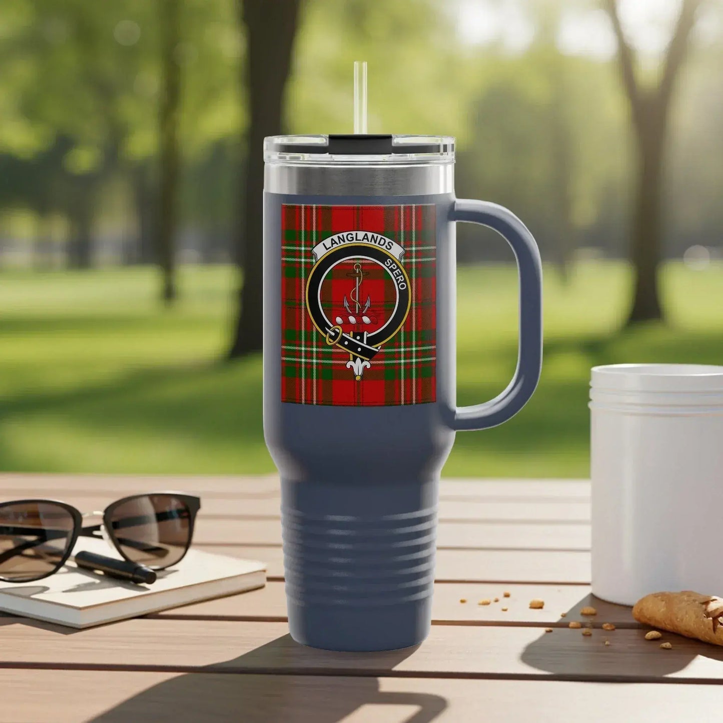 Langlands Tartan and Crest Travel Mug product type