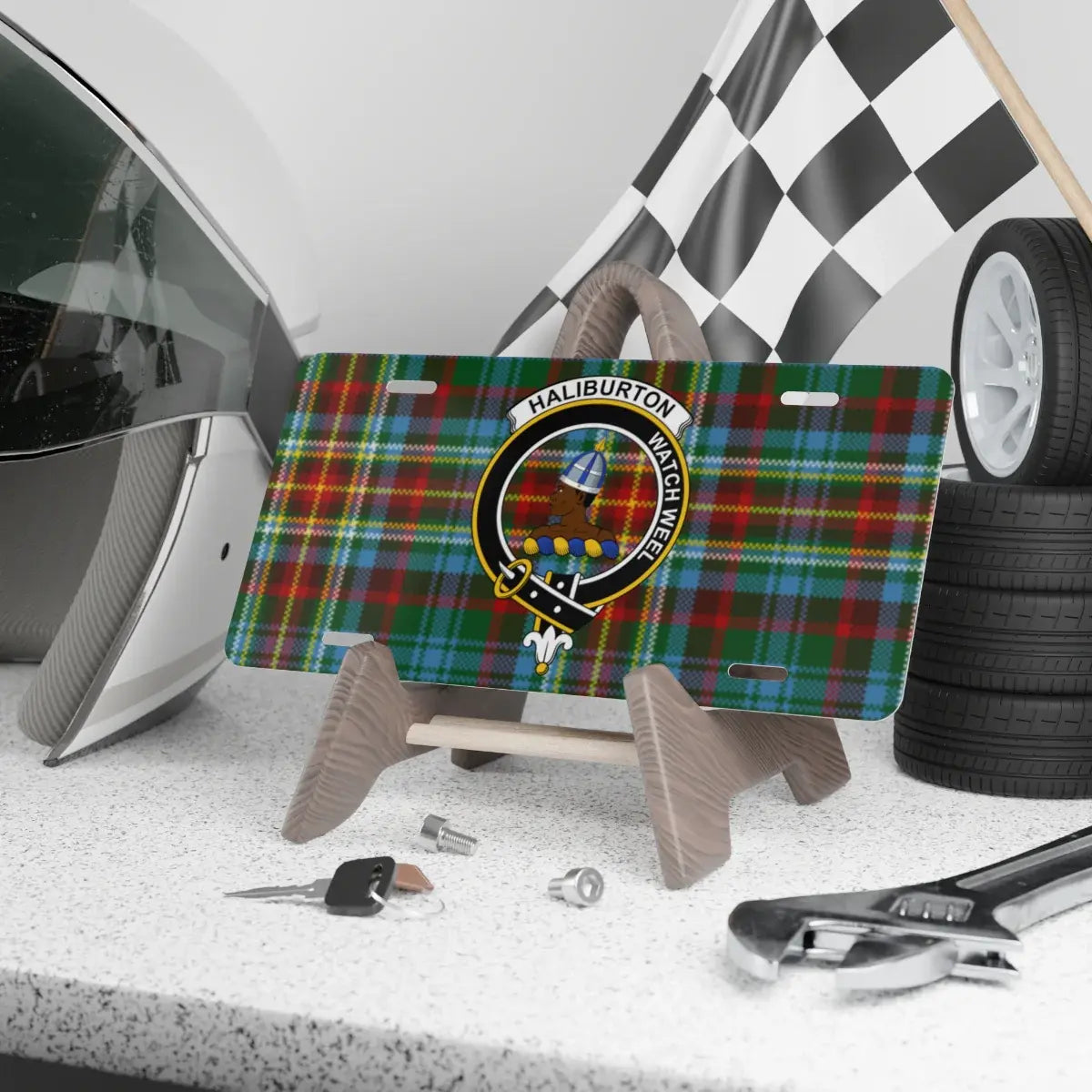 Haliburton MacKichan Tartan License Plate product