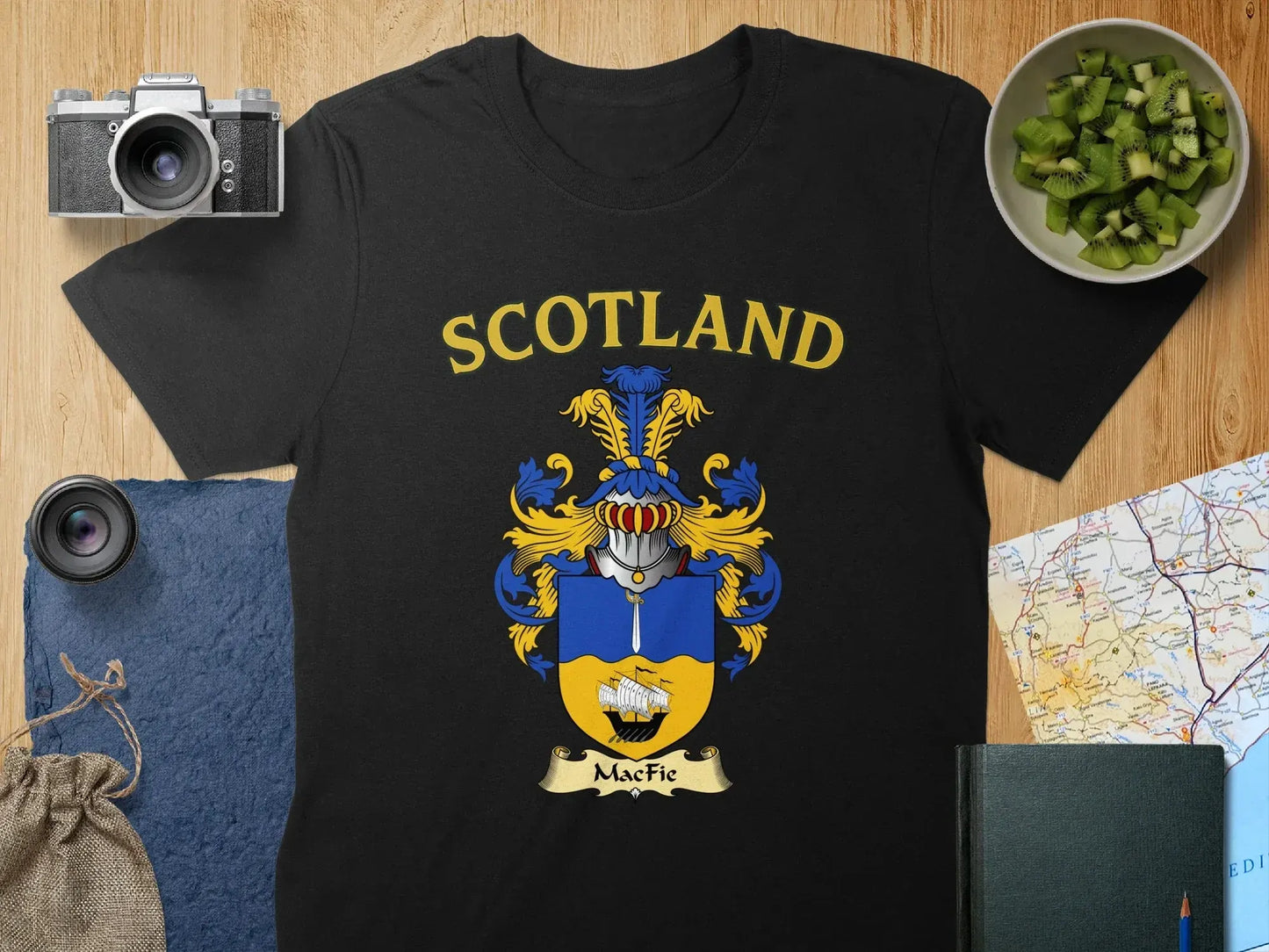 Scotland MacFie Coat of Arms Emblem T-shirt product