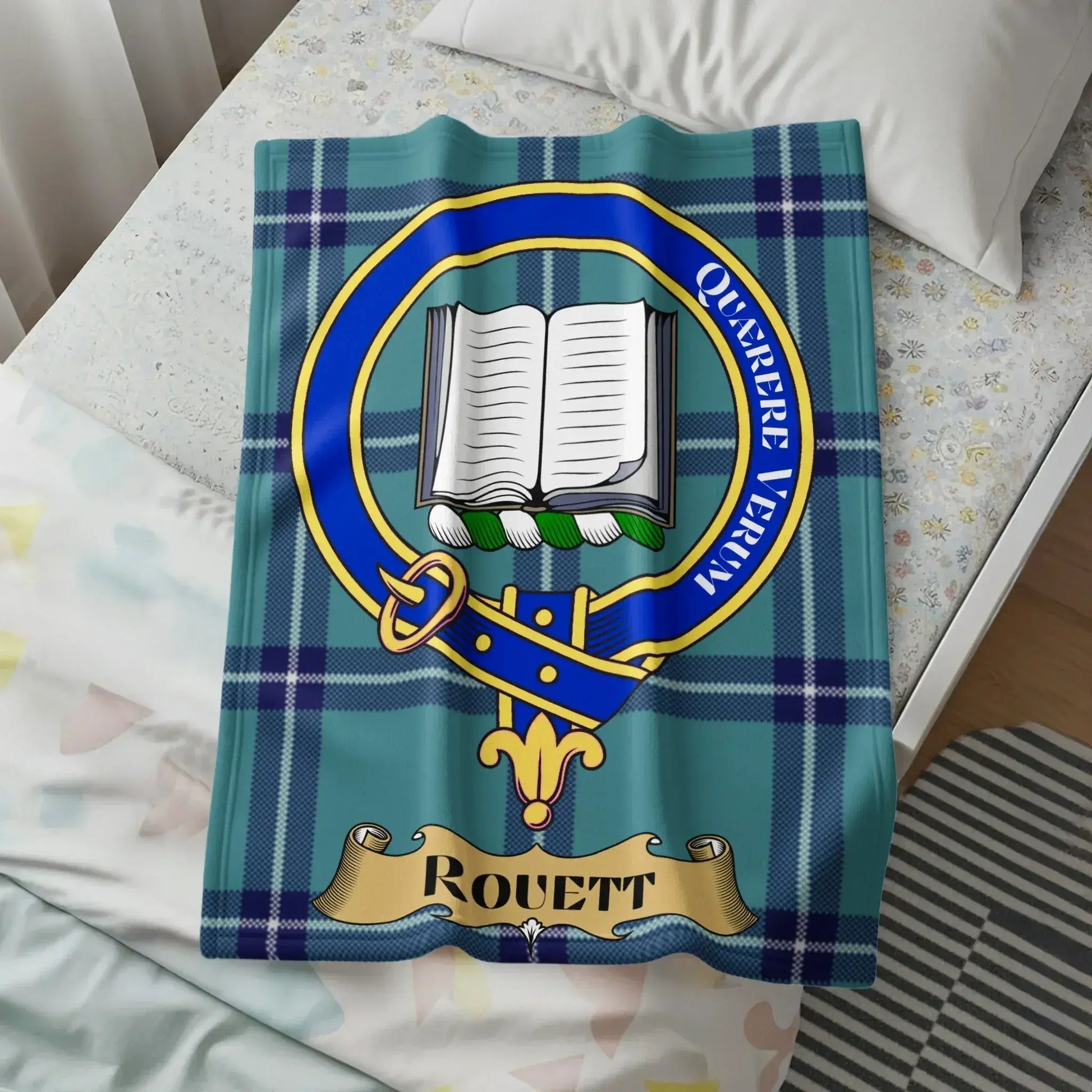 Quære Verum Rouett Plaid Design Throw Blanket product