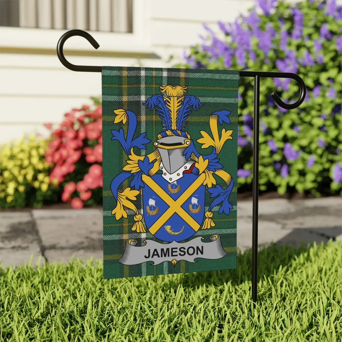 Jameson Family Crest Garden Flag product type