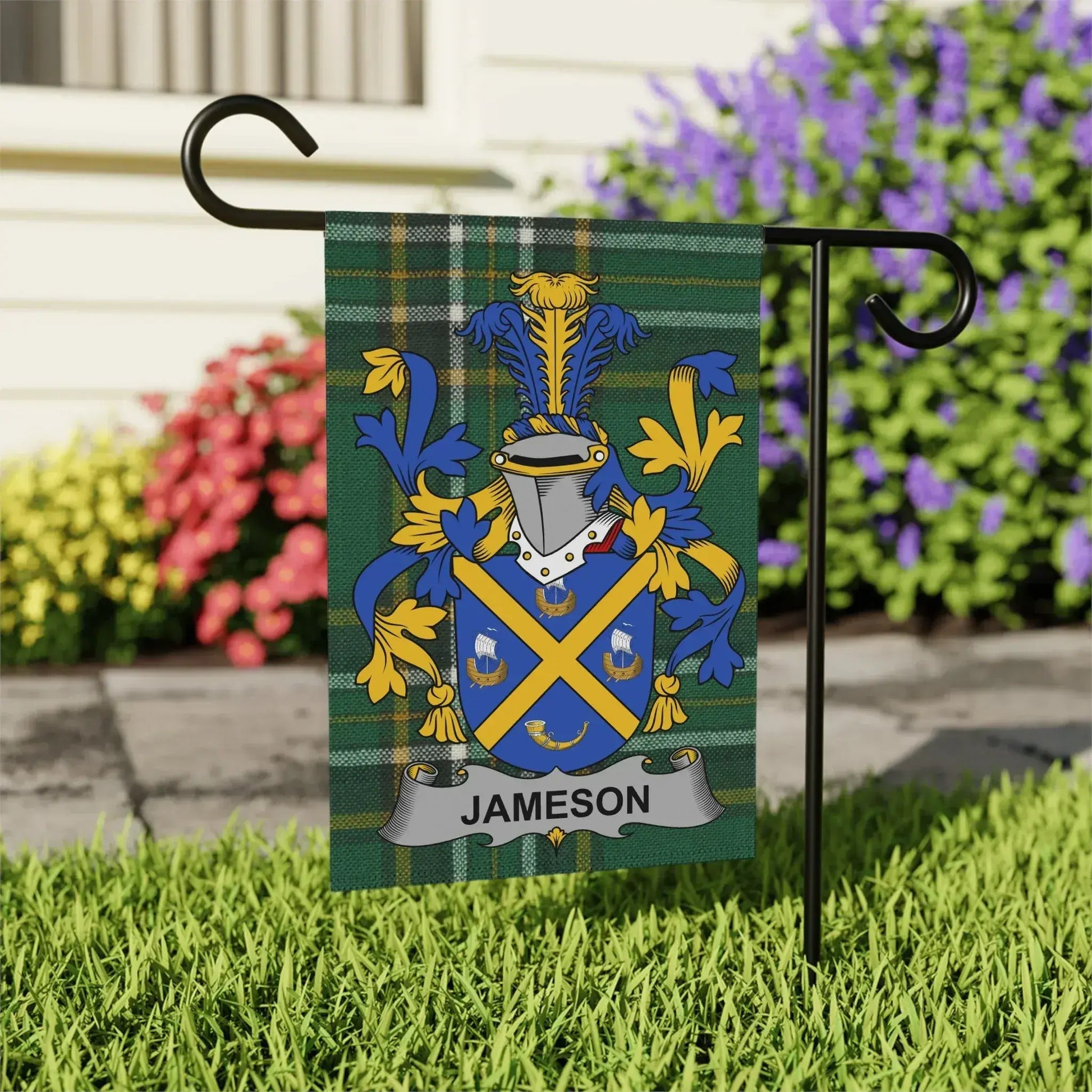 Jameson Family Crest Garden Flag product type
