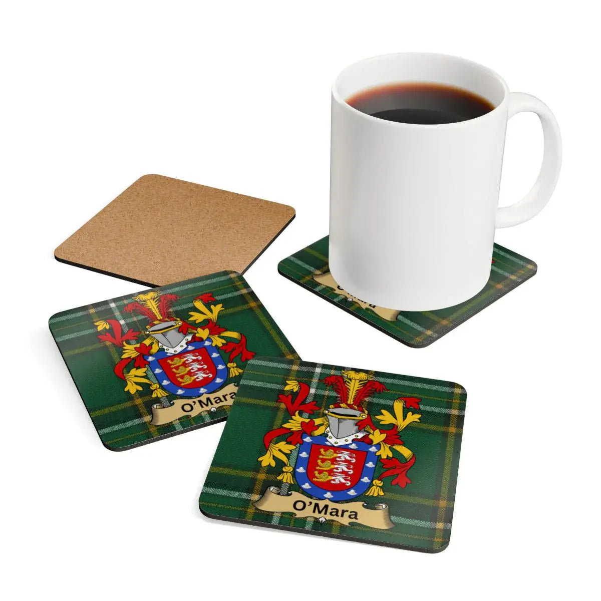 O'Mara Family Crest Coasters Set of Four Drink product