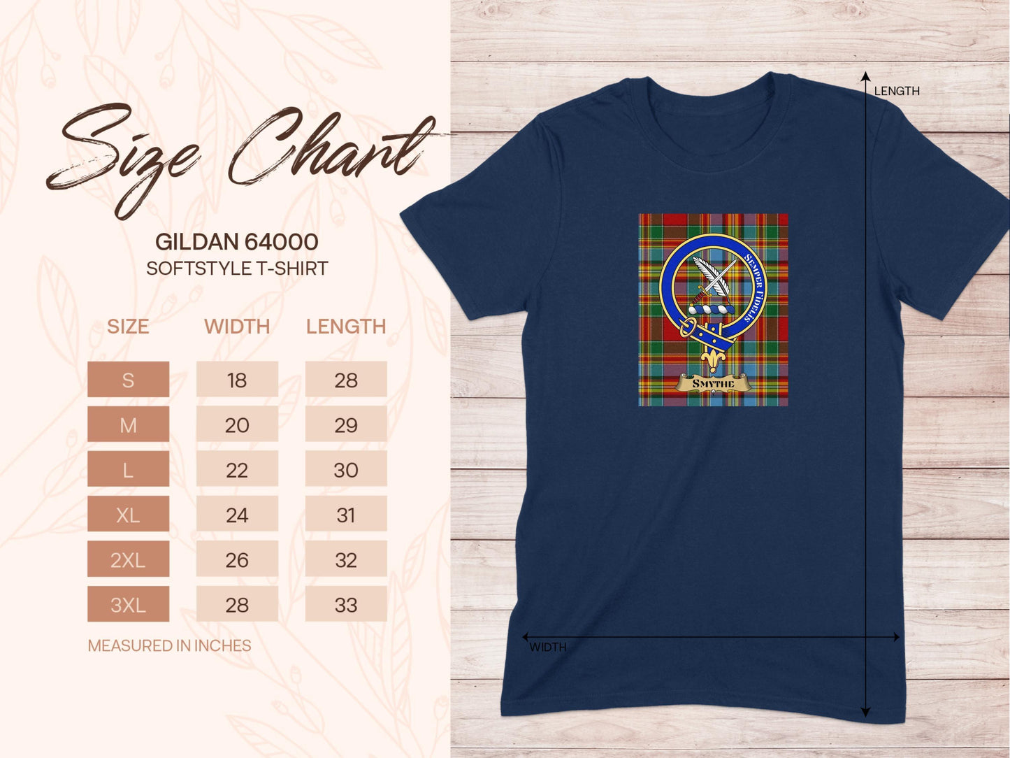 Smythe Family Crest Scottish Tartan T-Shirt - Celtic Ancestry Gifts