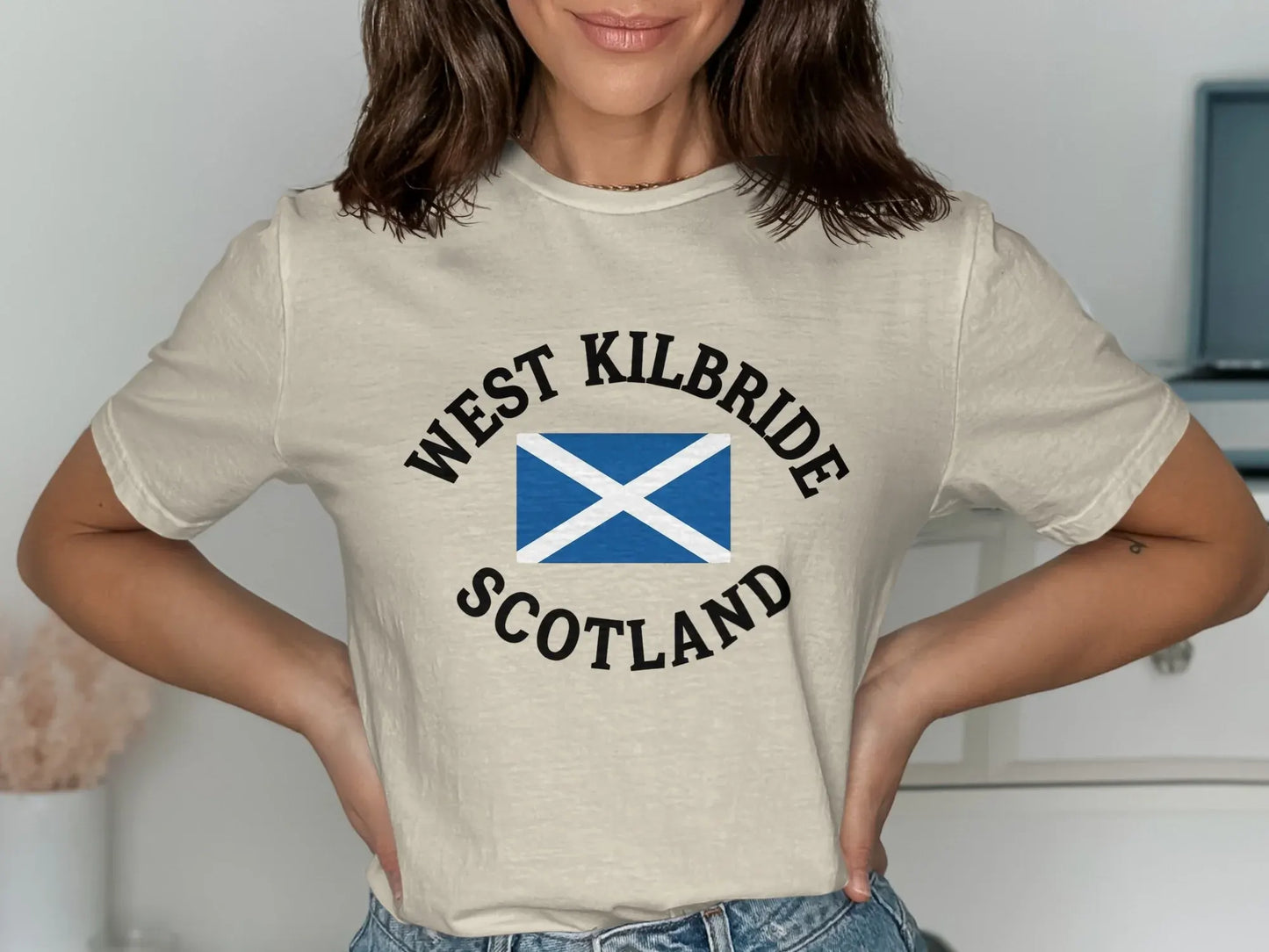 West Kilbride Scotland Flag Graphic Tee product