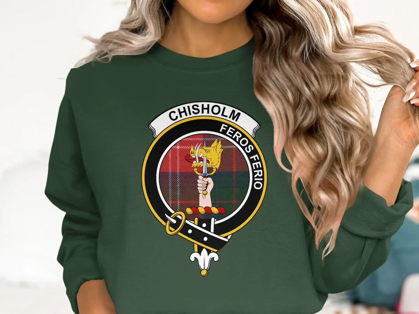 Chisholm Feros Ferio Emblem on Green Top product type