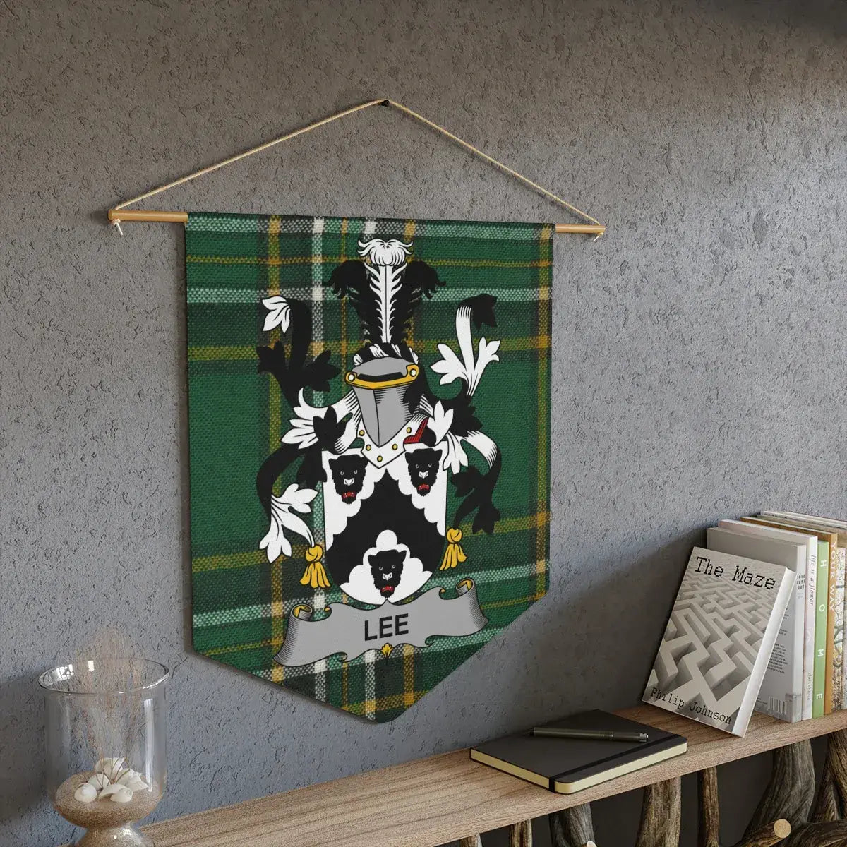Personalized Family Crest Tapestry Wall Hanging product type