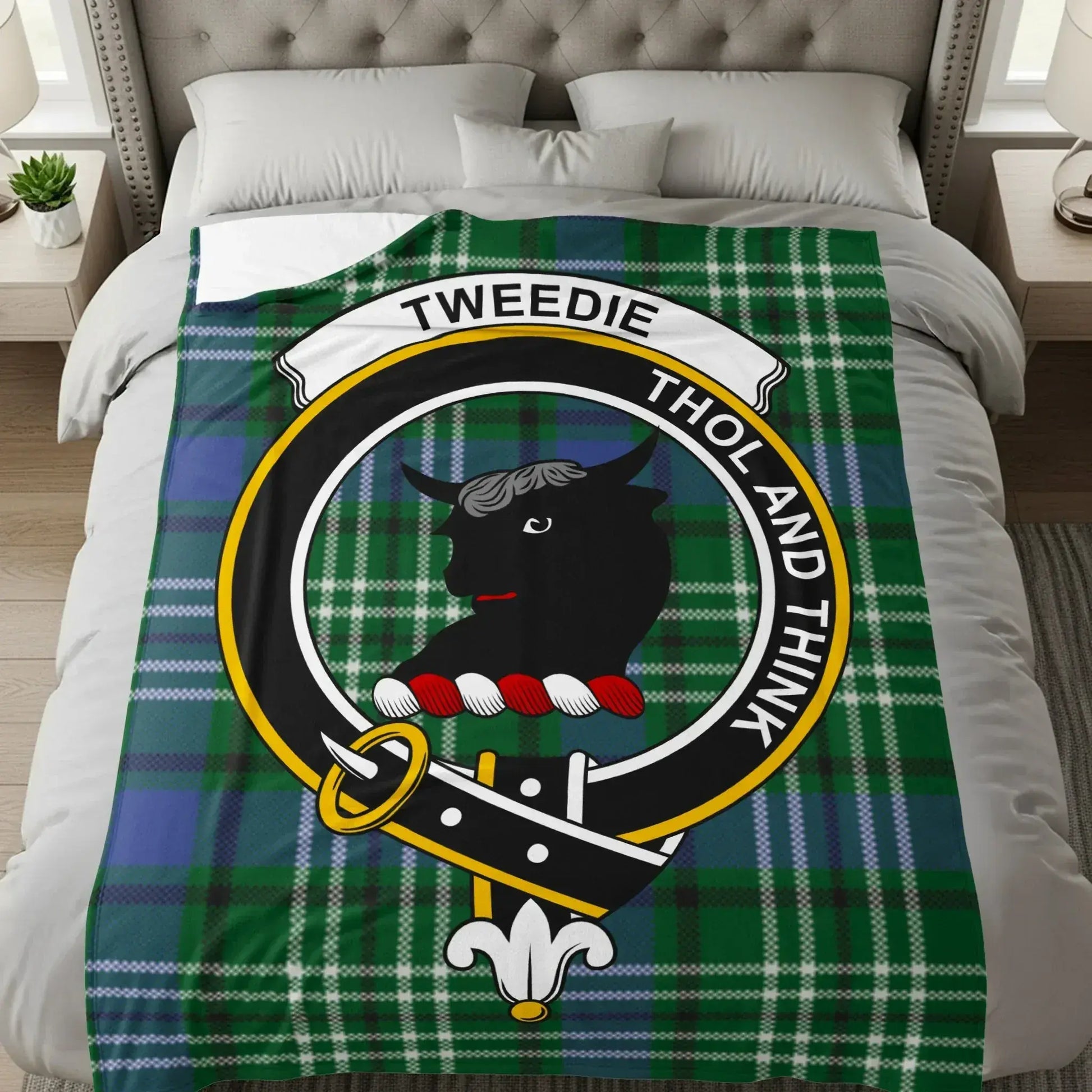 Tweedie Tholand Thnik Tartan Crest Blanket product