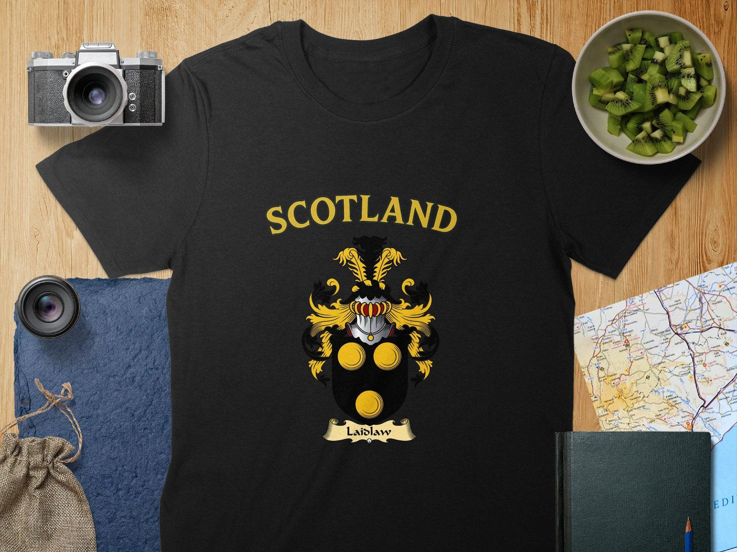 Scotland Laidlaw Family Crest Emblem T-Shirt product type