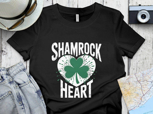 Shamrock Heart Graphic Tee Shirt Product