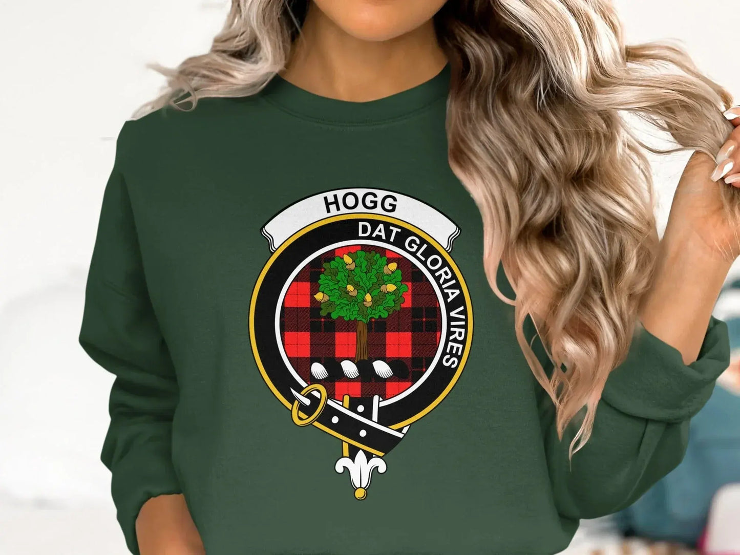 Hogg Dat Gloria Vires Plaid Graphic Sweatshirt product type