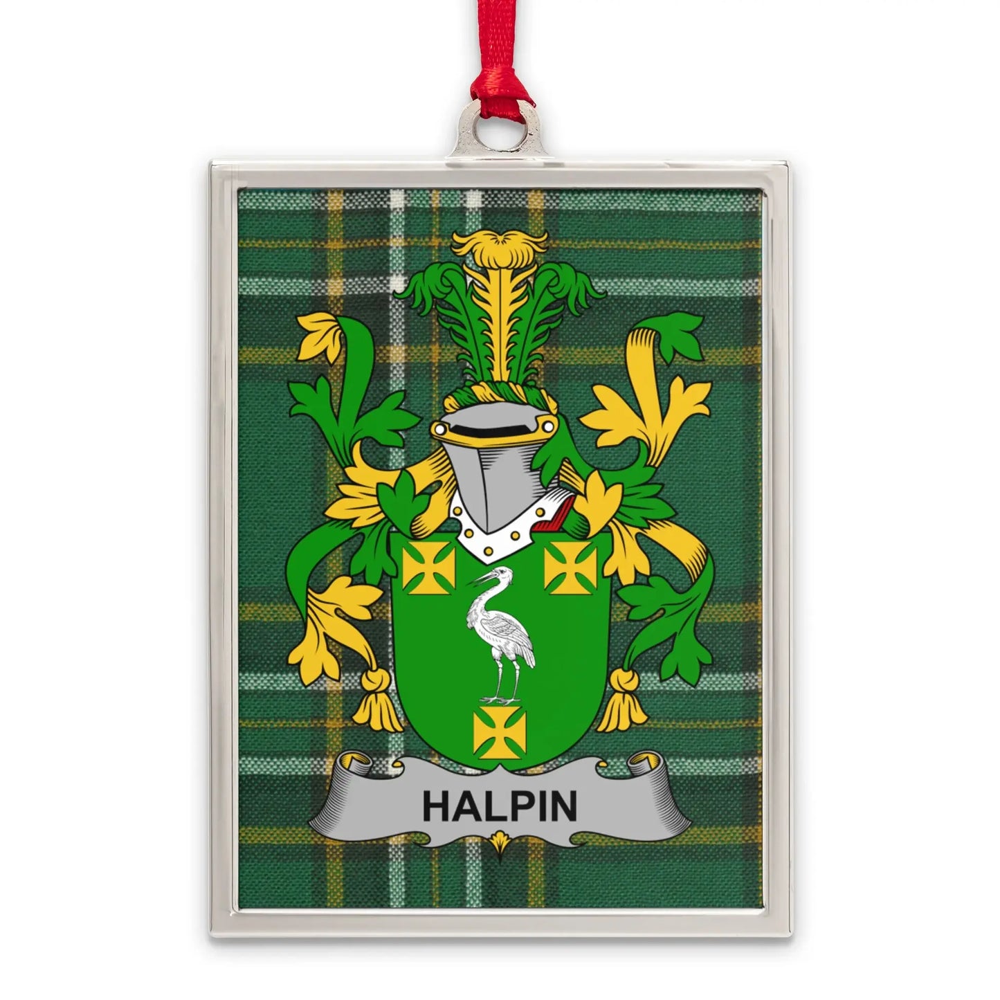 Halpin Family Crest Plaid Pattern Rectangular product type