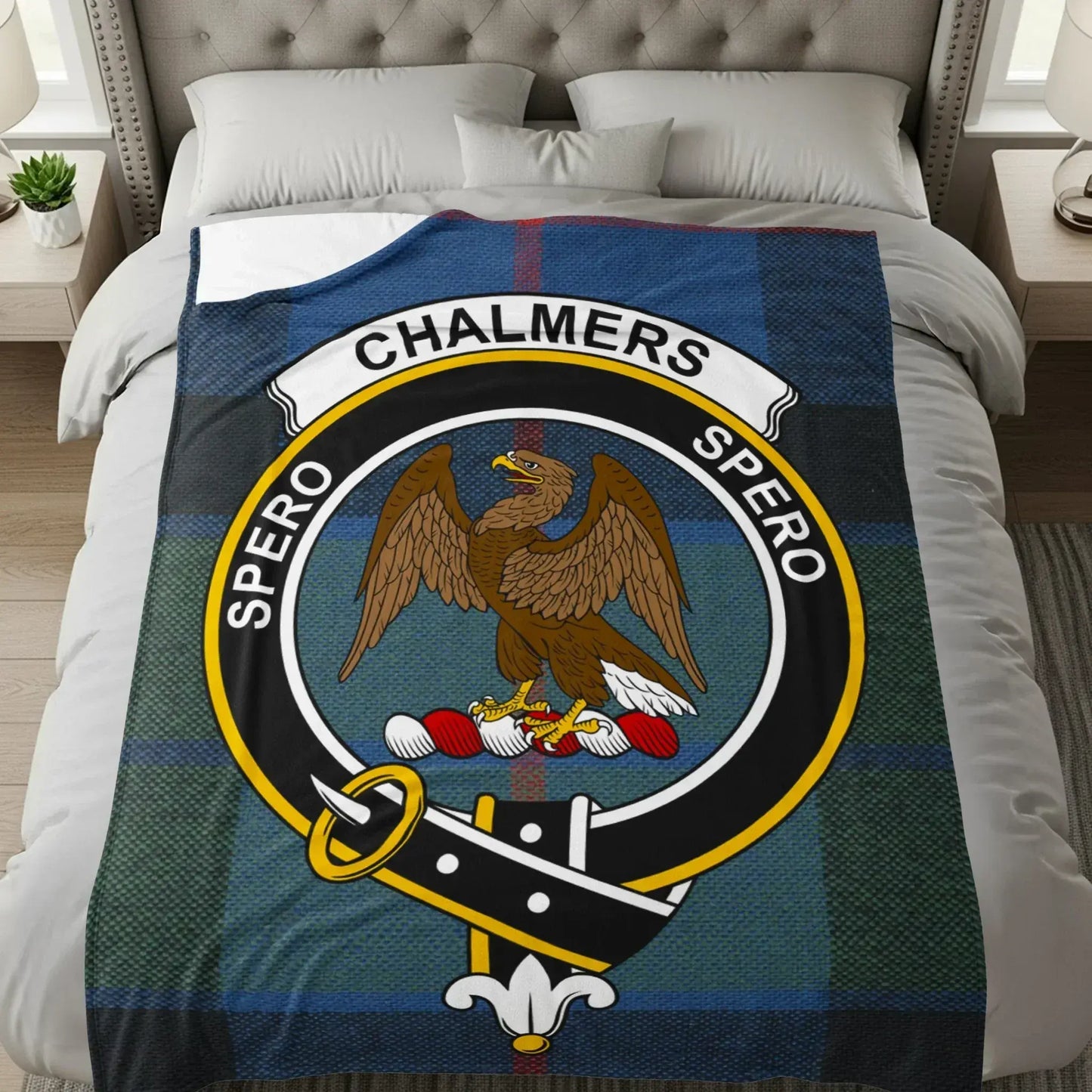 Chalmers Spero Eagle Family Crest Themed Blanket product