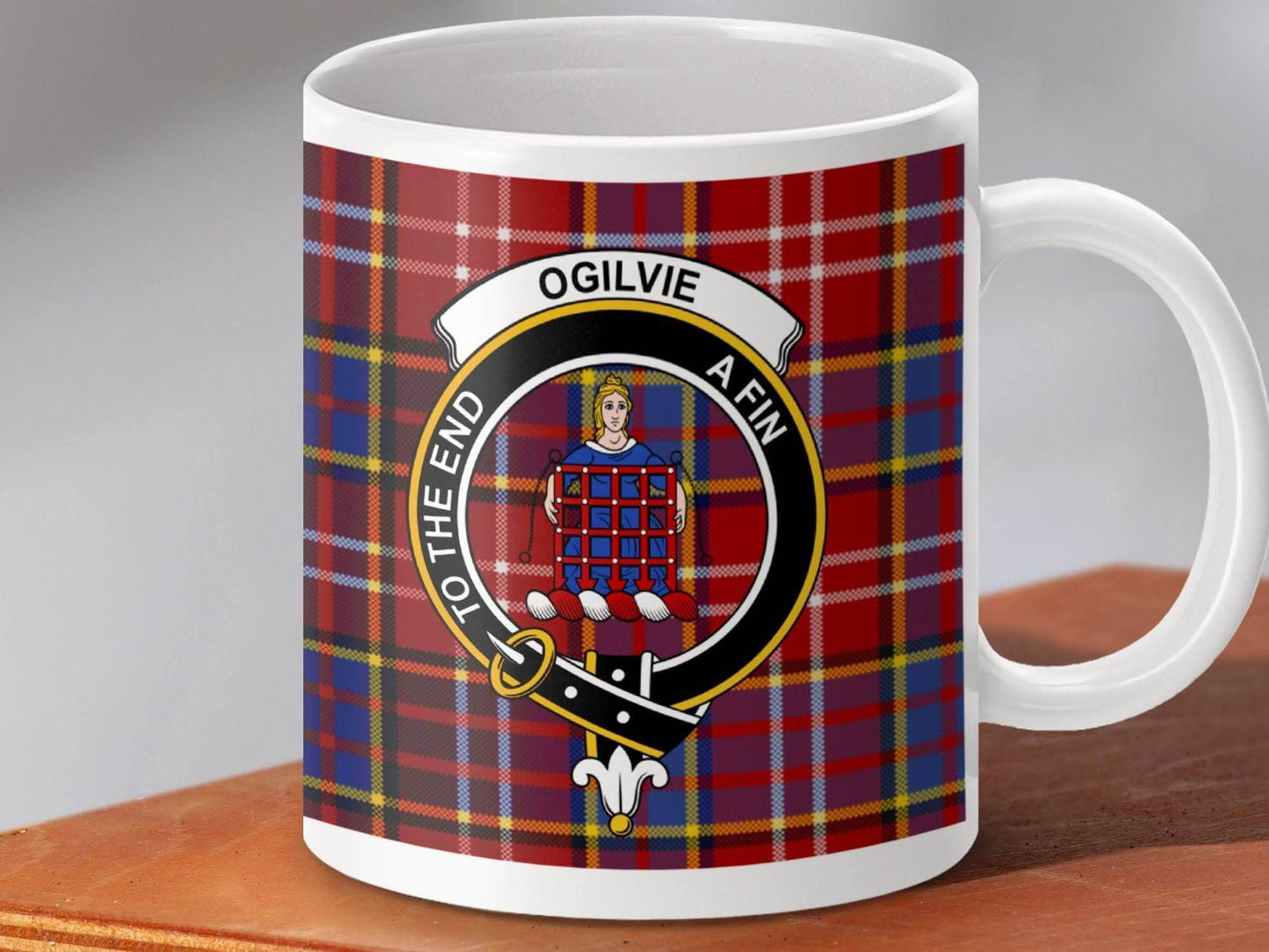 To the End A Fin Ogilvie Clan Crest Ceramic Mug product