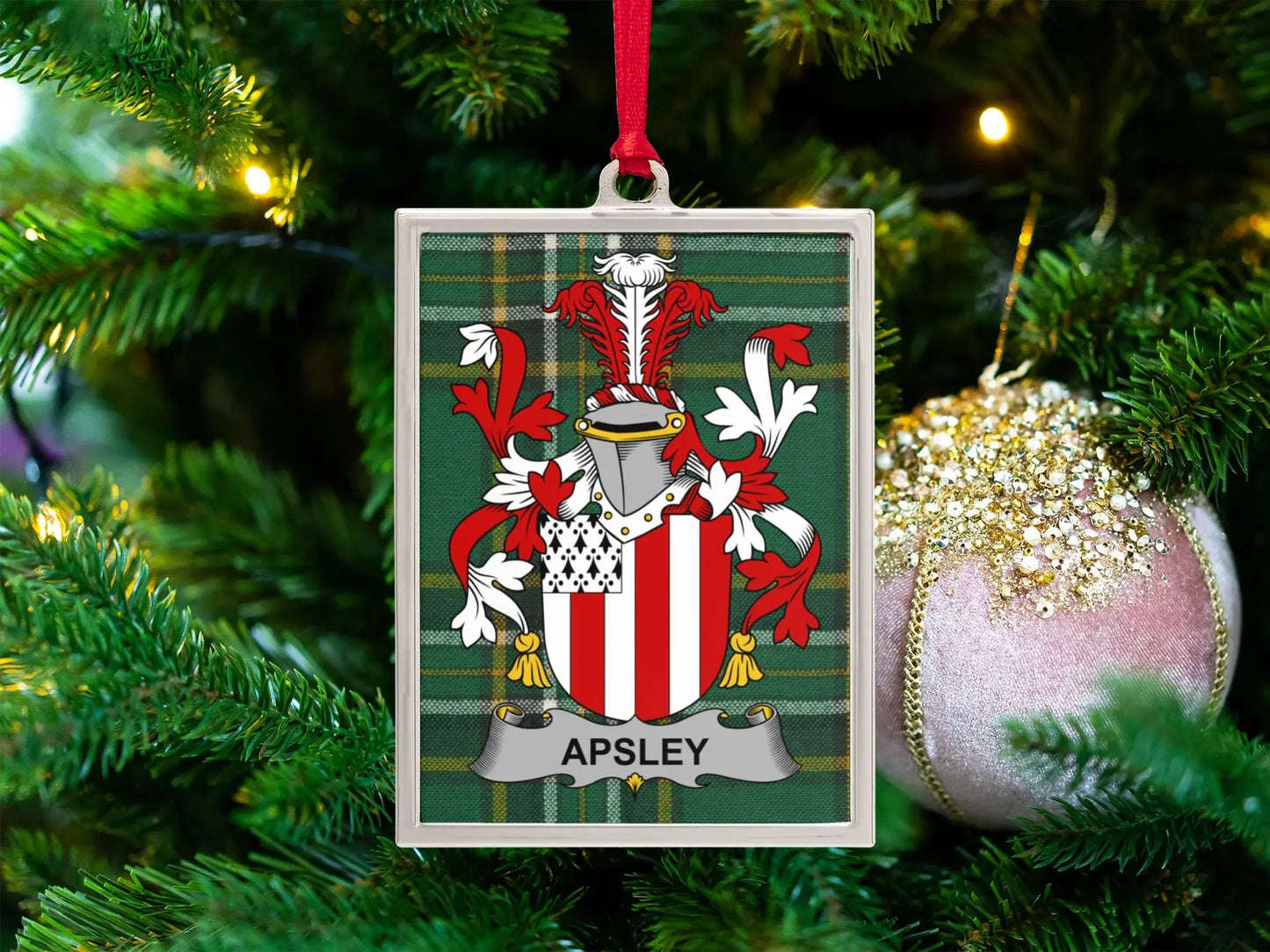 Apsley Family Crest Christmas Ornament product