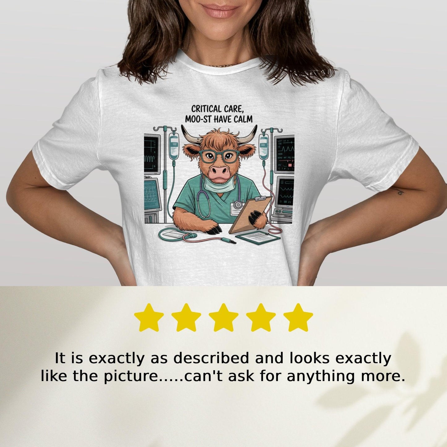 Critical Care Moo-st Have Calm Graphic T-Shirt - Celtic Ancestry Gifts