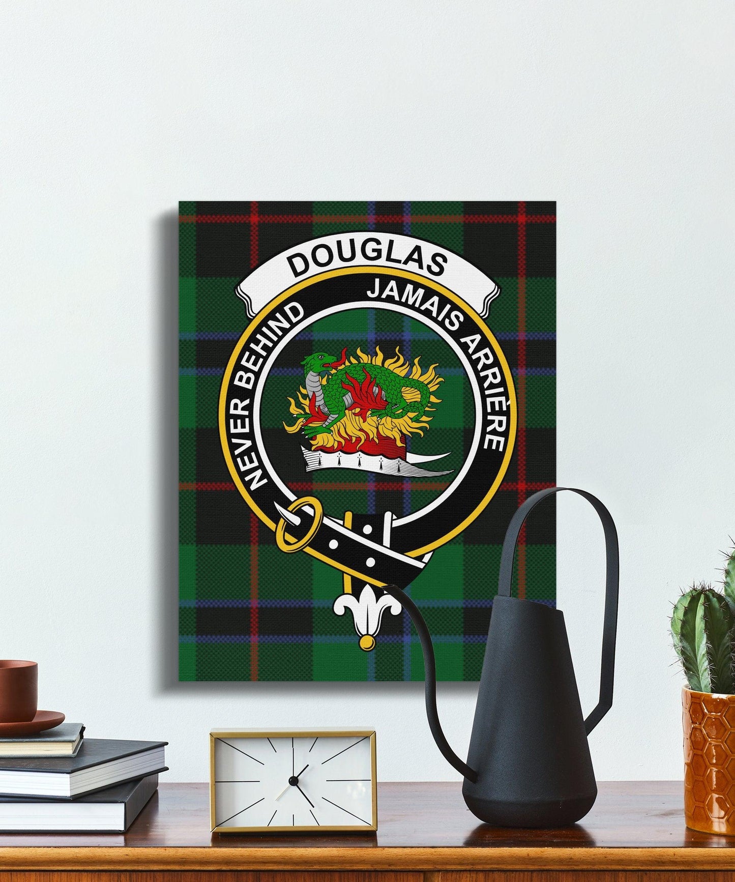 Douglas Never Behind Jamais Arriere Canvas print product type