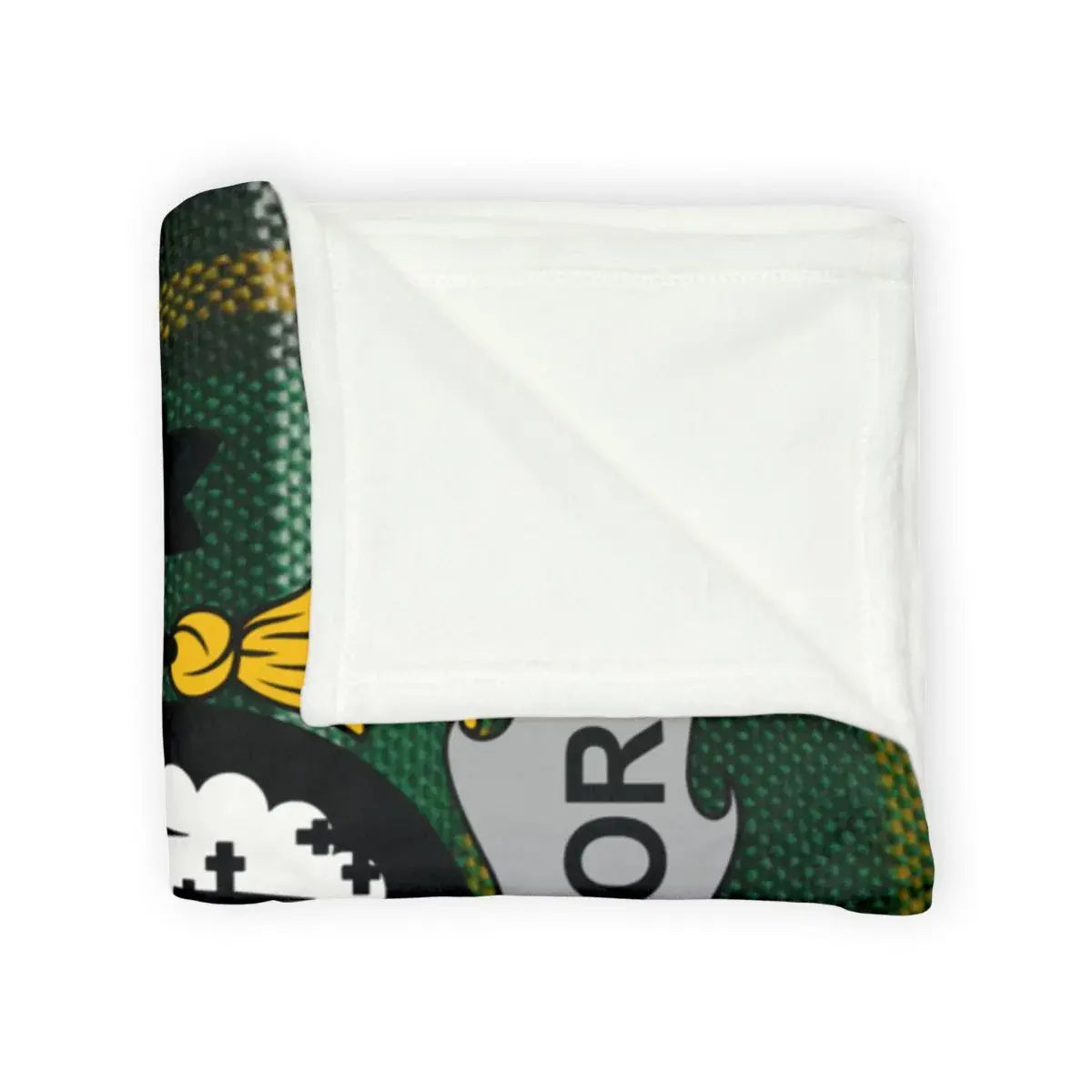 Cozy Green Decorated Warm Blanket Blanket Product Type
