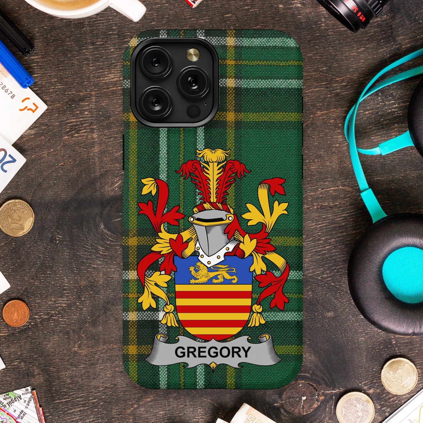 Personalized Family Crest Gregory Phone Case product