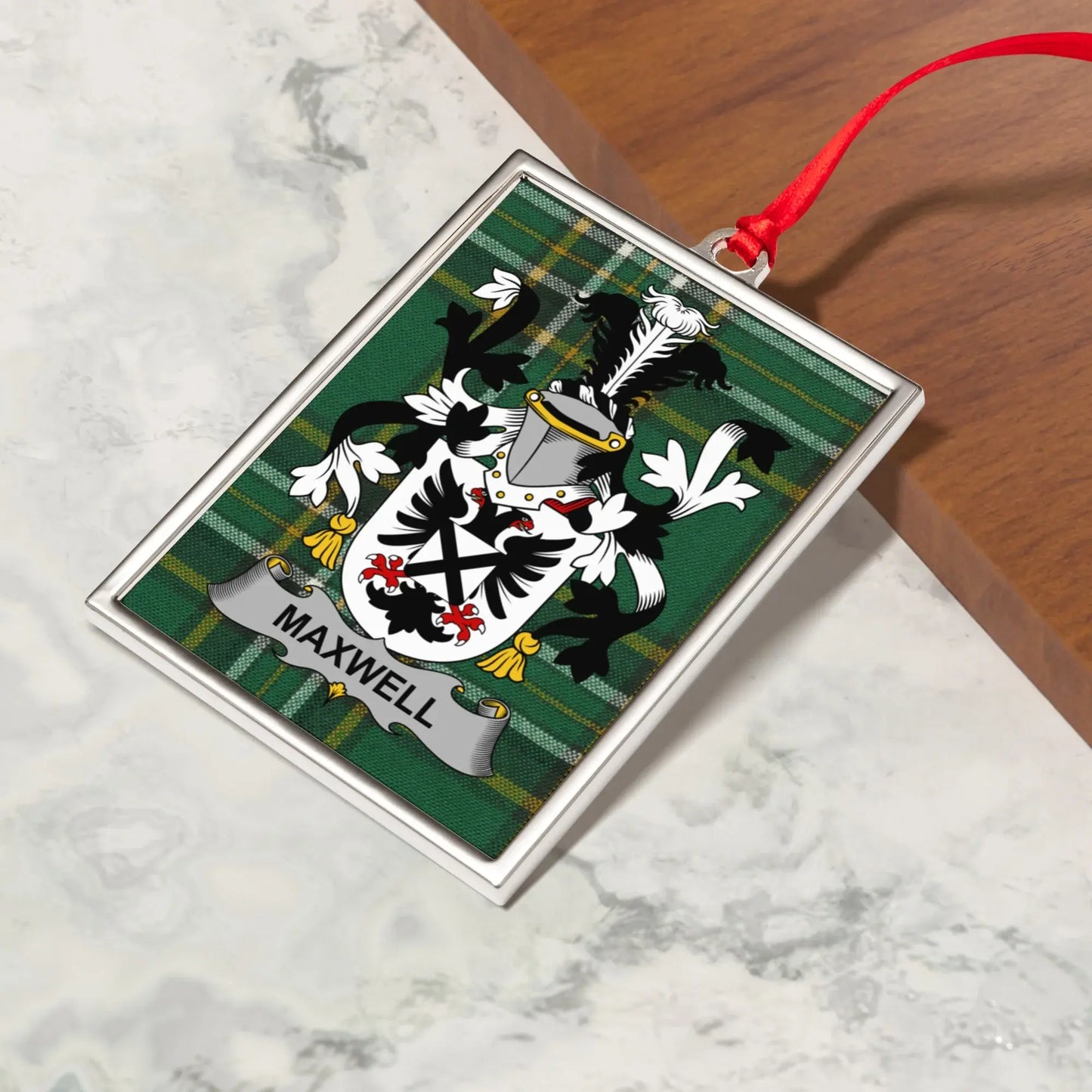 Custom Maxwell Family Crest Ornament product