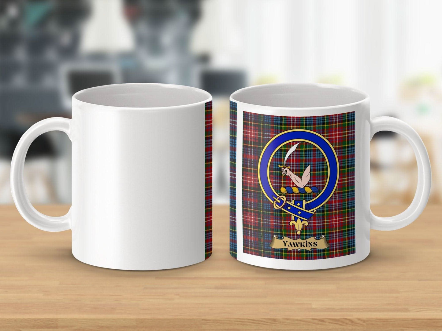 Hawkins Crest Plaid Patterned Mug product