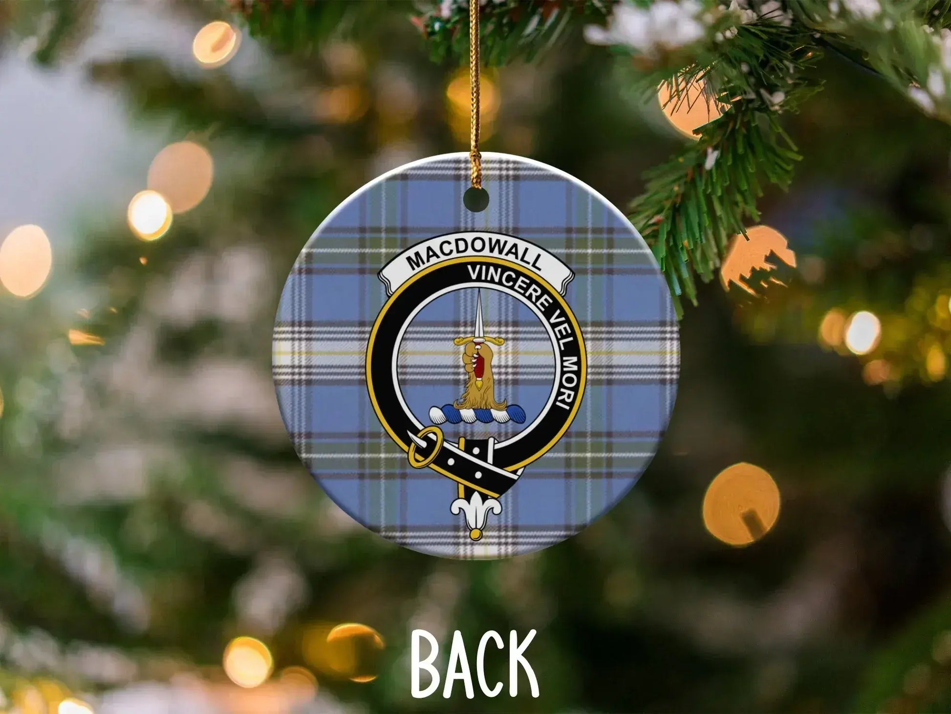 Macdowall Vincere Vel Mori Christmas Ornament product