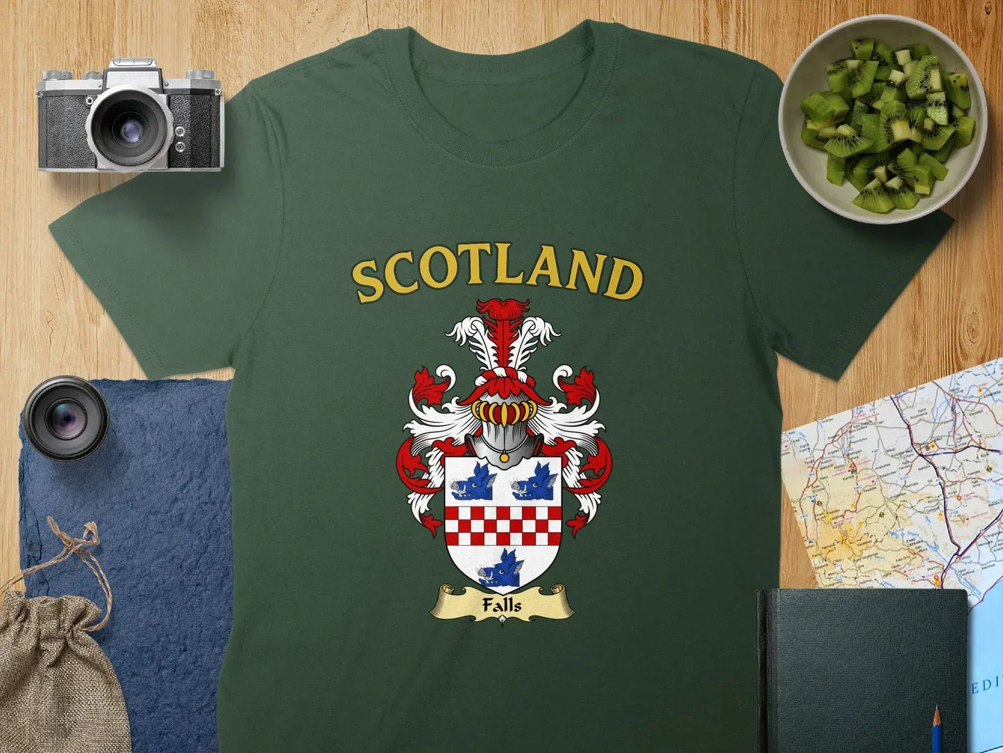 Scotland Family Crest Emblem Graphic T-shirt product