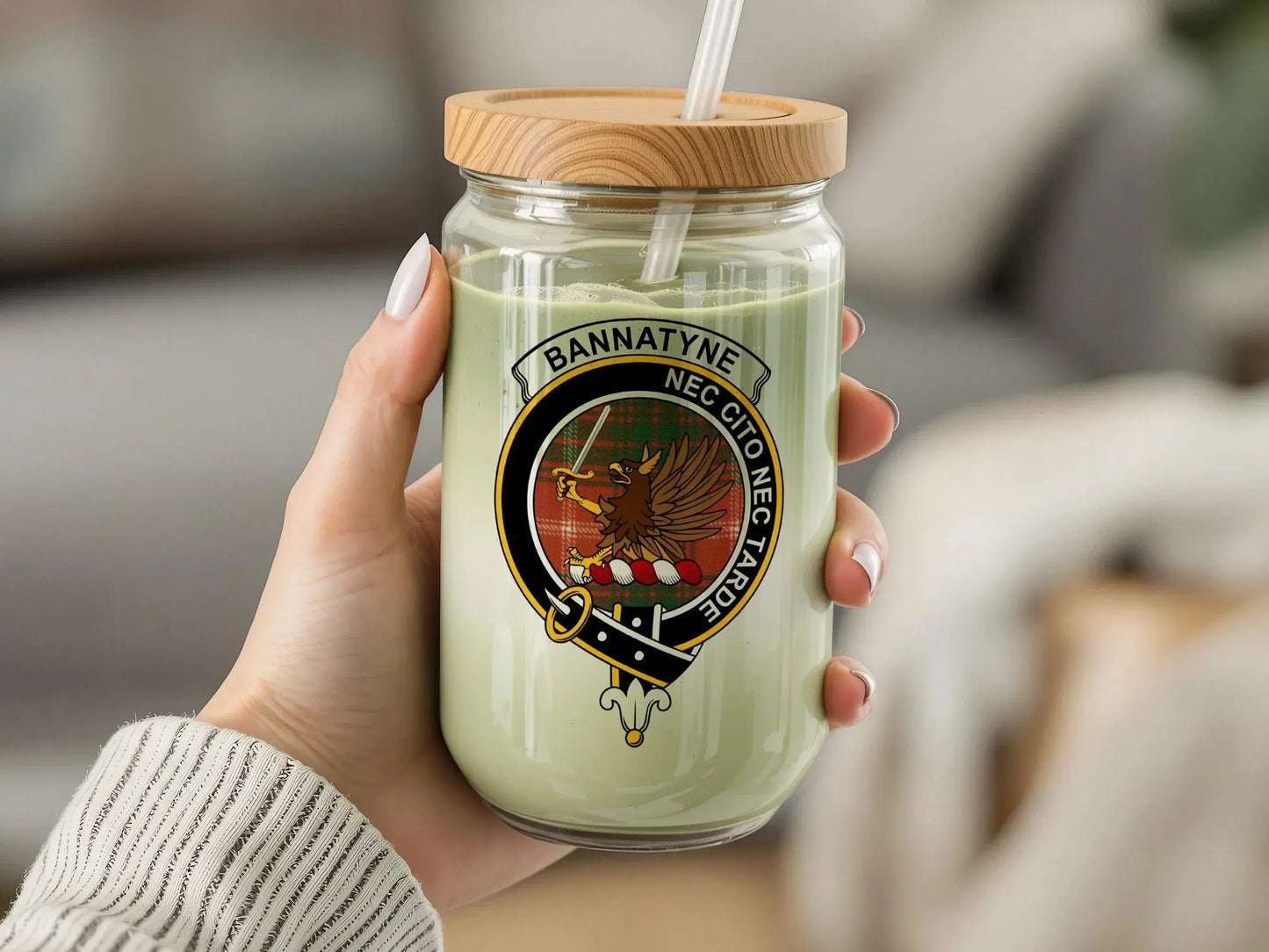 Bannatyne Crest Design Displayed on a Jar product