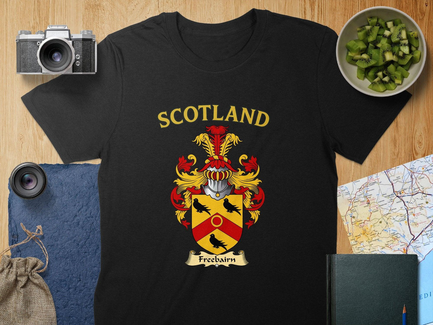 Freebairn Clan Family Crest Scotland T-Shirt - Celtic Ancestry Gifts