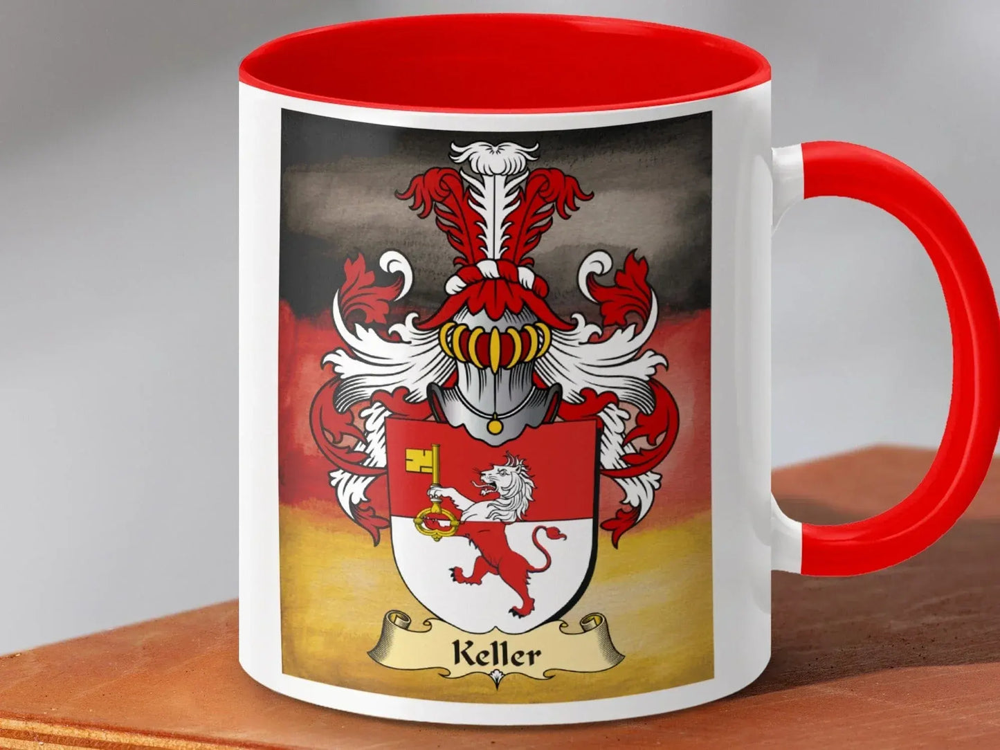 Keller Family Crest Coat of Arms Coffee Mug product