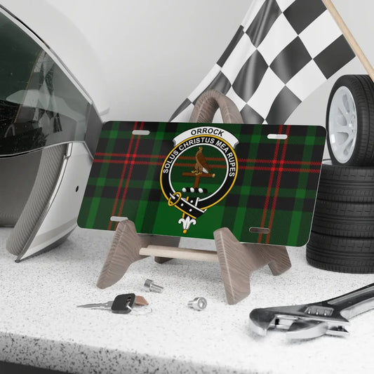 Orrock Family Crest Decoration License Plate product