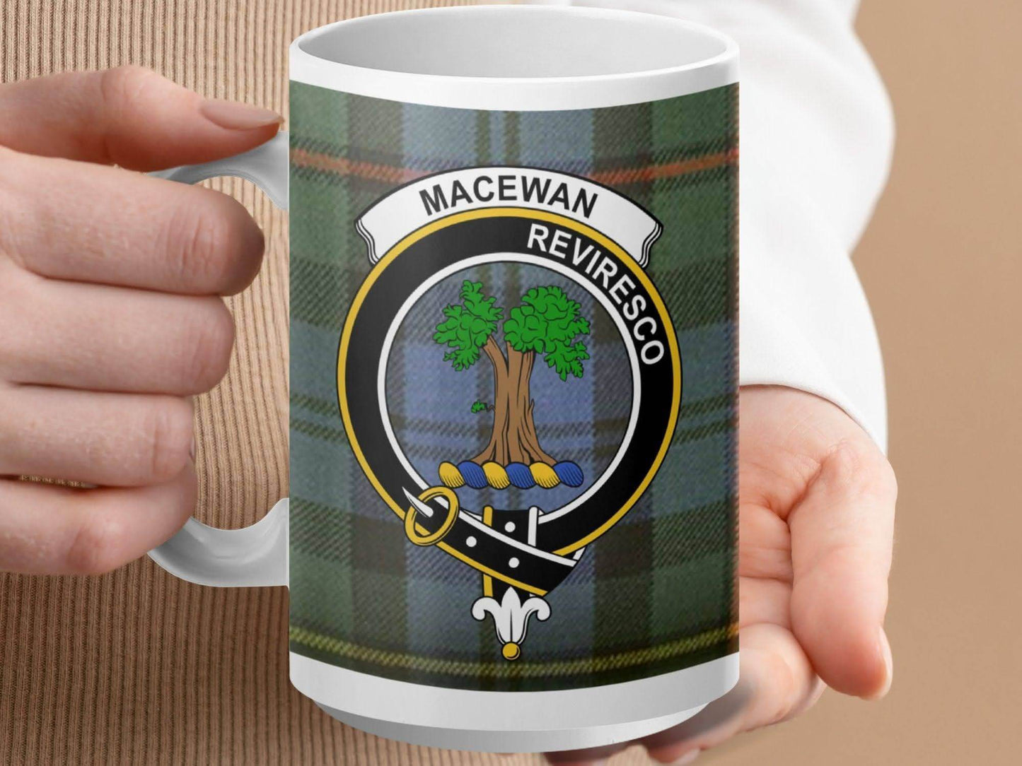 Macewan Reviresco Plaid Design Coffee Mug product type