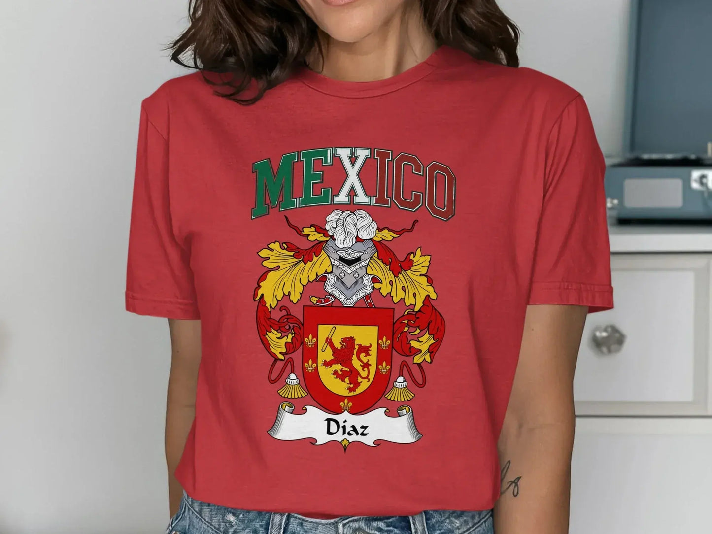Mexico Diaz Family Crest Graphic Tee product type