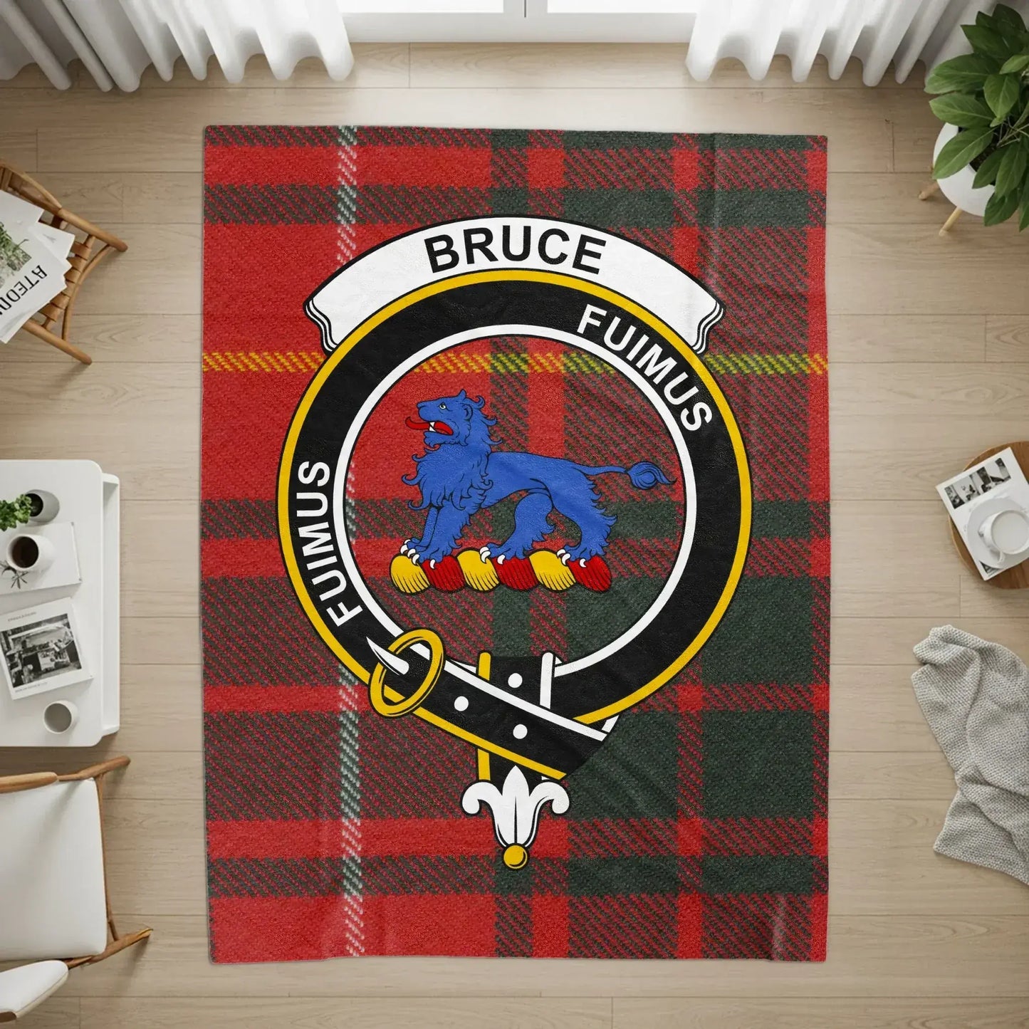 Bruce Fuimus Red Tartan Design Indoor Rug product